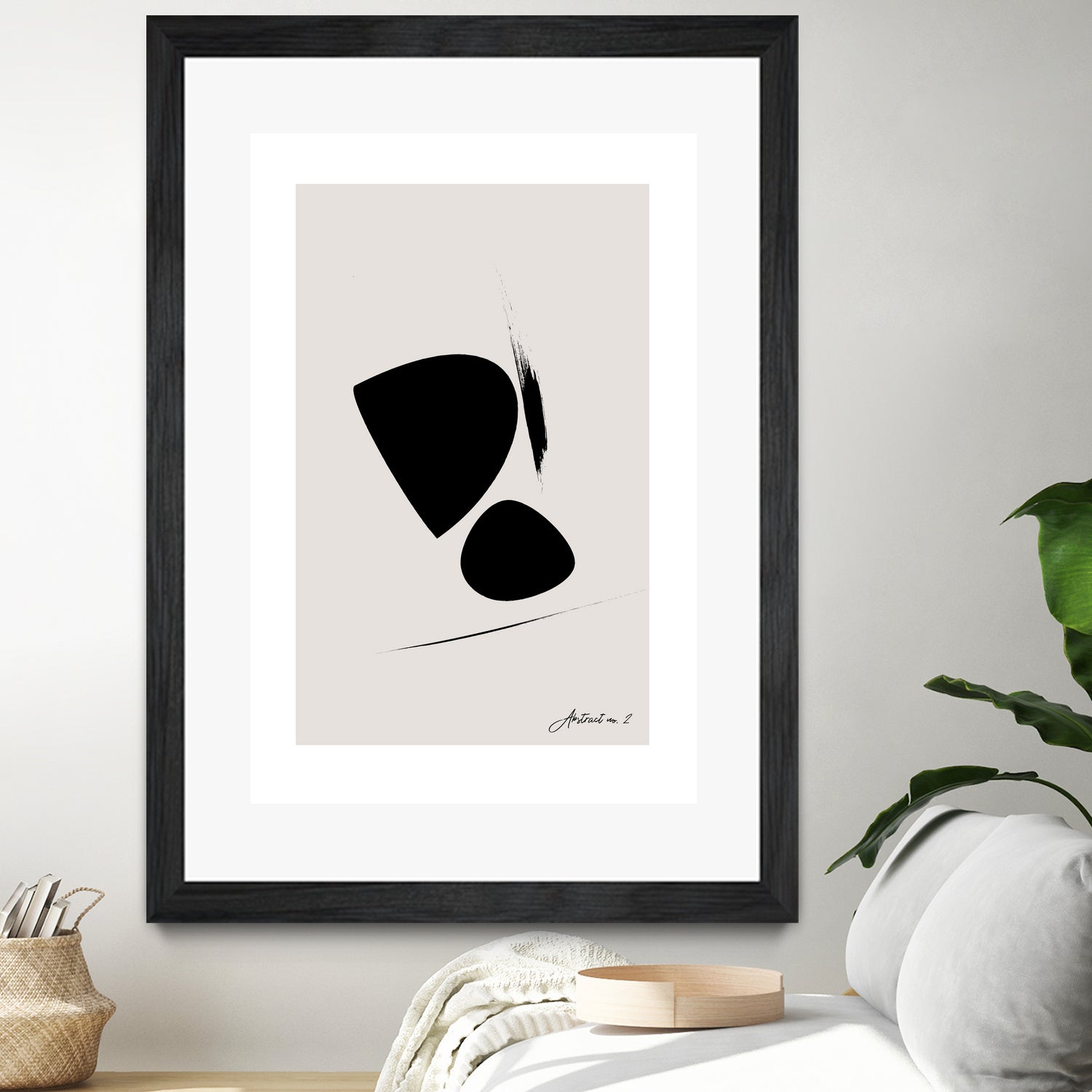 Black Abstract X by Oju Design on GIANT ART - abstract drawing