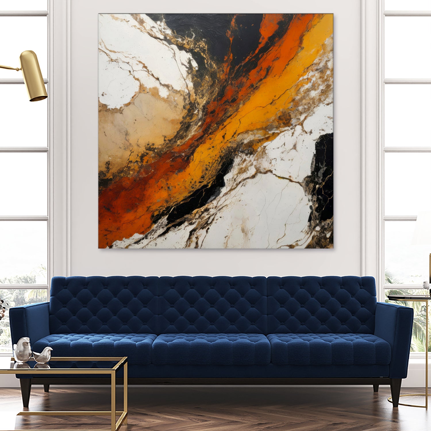 Fiery Marble Flow by Alpenglow Workshop on GIANT ART - abstract art abstract abstract art