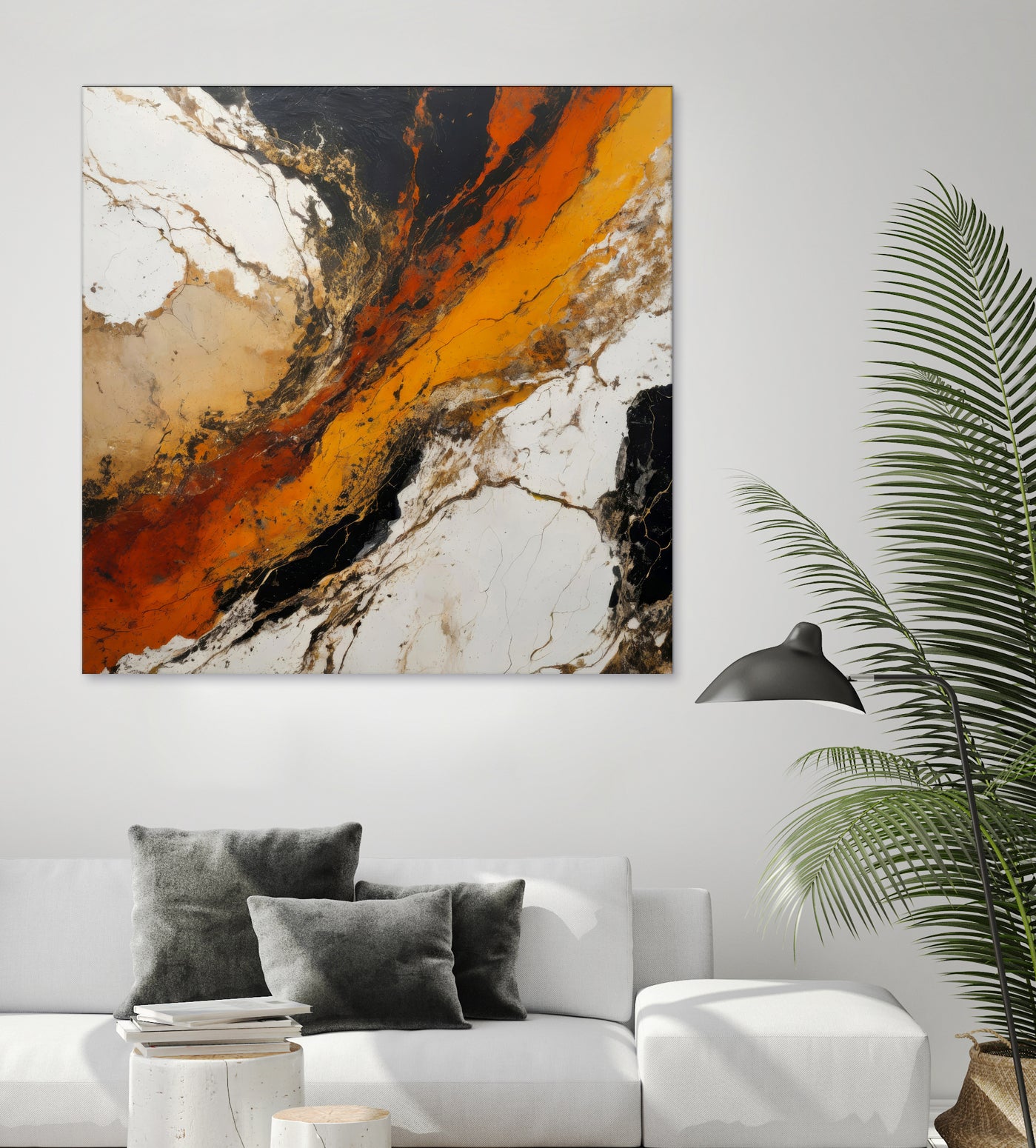 Fiery Marble Flow by Alpenglow Workshop on GIANT ART - abstract art abstract abstract art