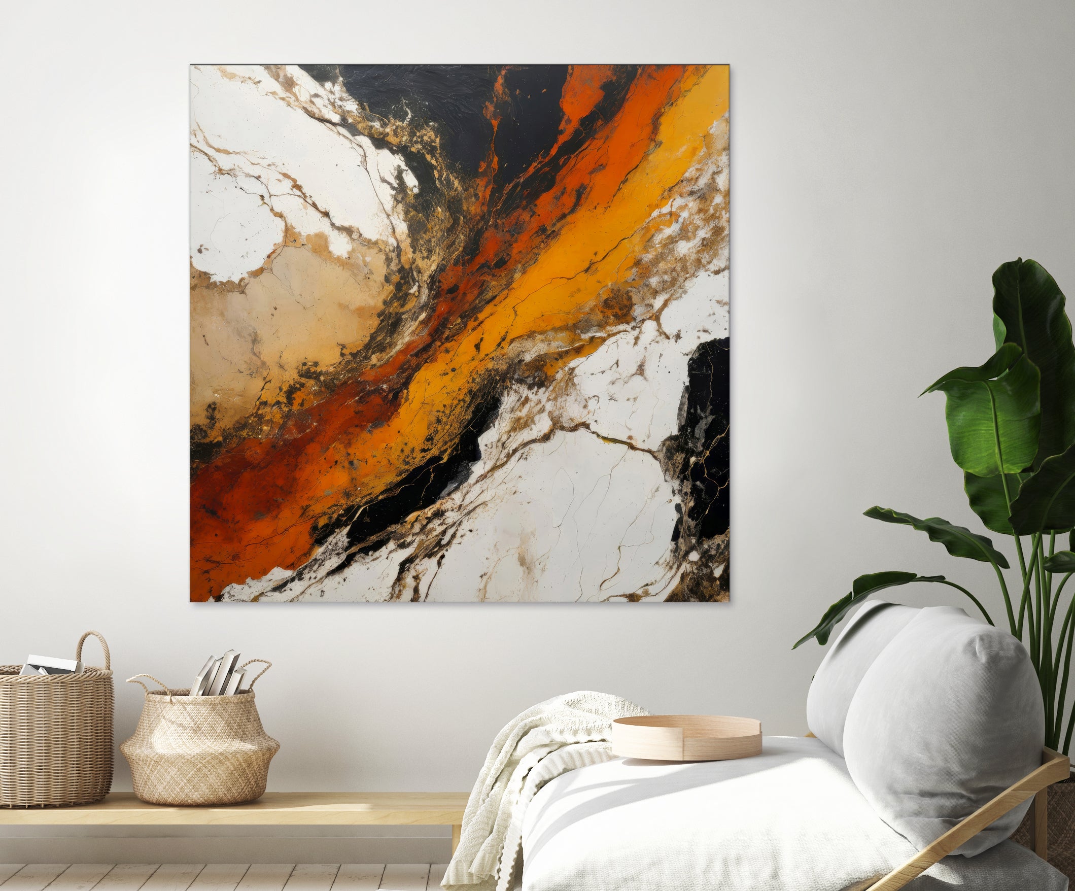 Fiery Marble Flow by Alpenglow Workshop on GIANT ART - abstract art abstract abstract art