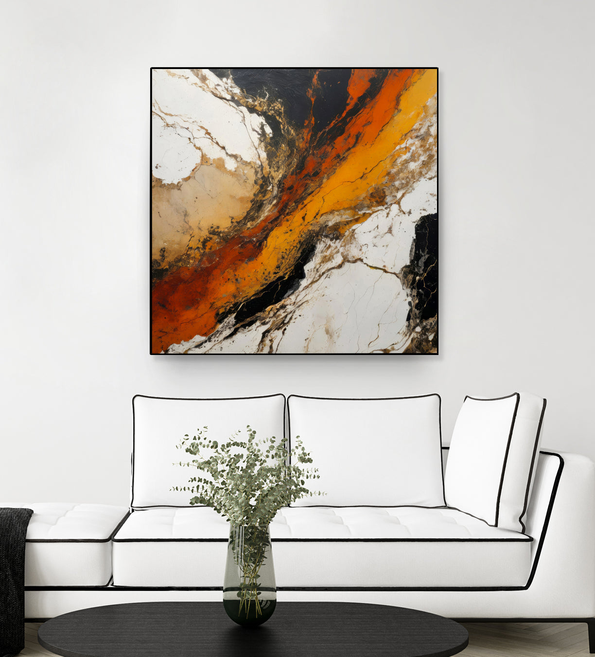 Fiery Marble Flow by Alpenglow Workshop on GIANT ART - abstract art abstract abstract art