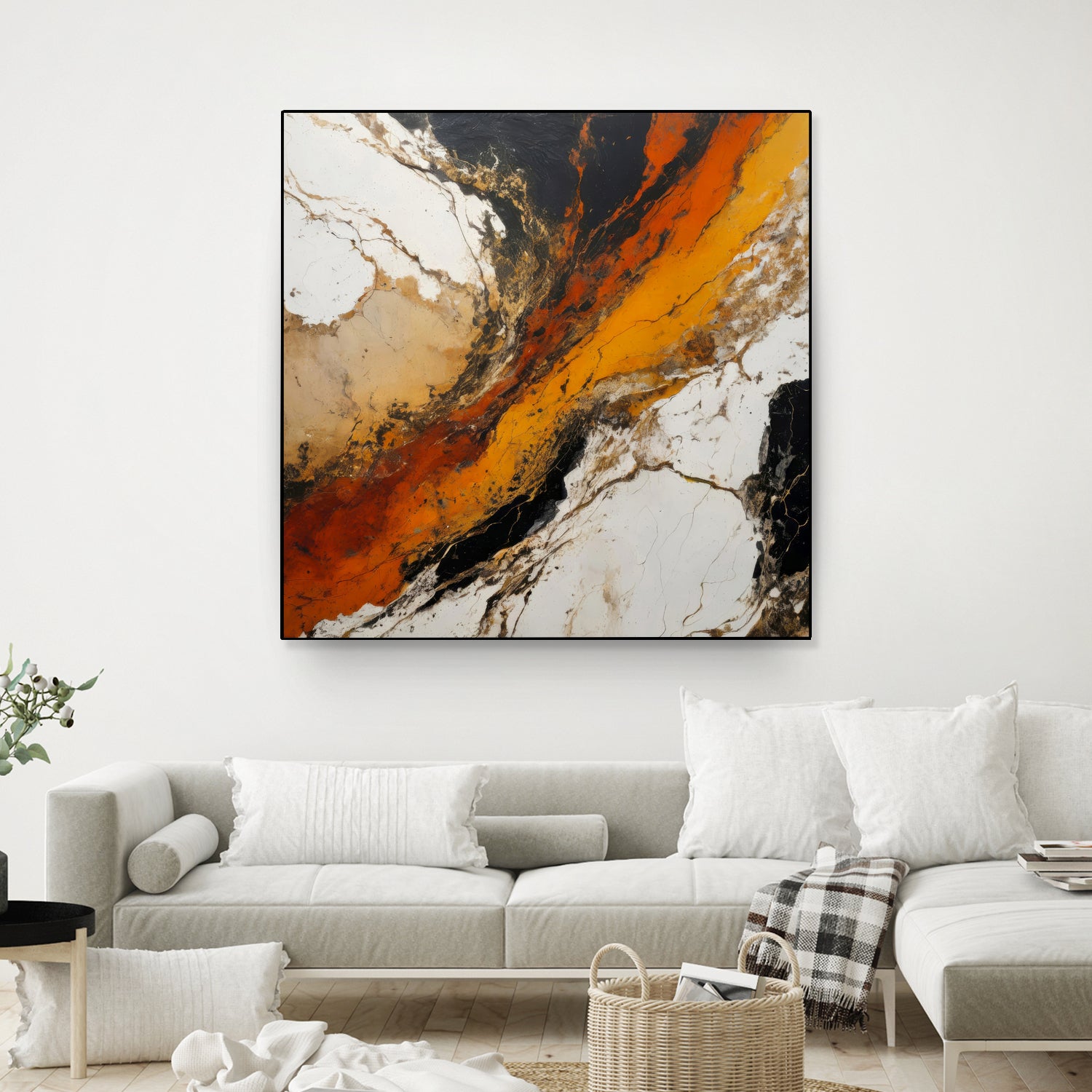 Fiery Marble Flow by Alpenglow Workshop on GIANT ART - abstract art abstract abstract art