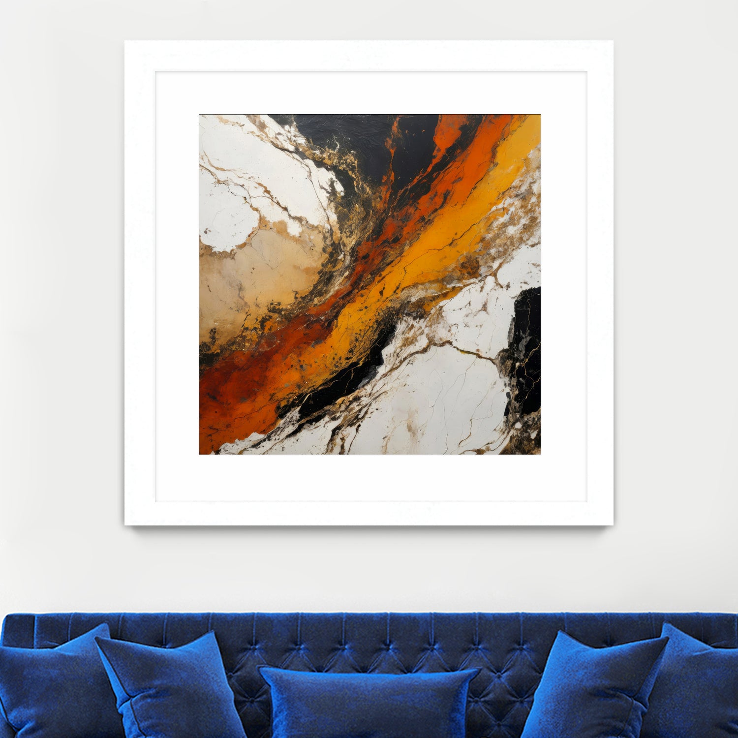 Fiery Marble Flow by Alpenglow Workshop on GIANT ART - abstract art abstract abstract art