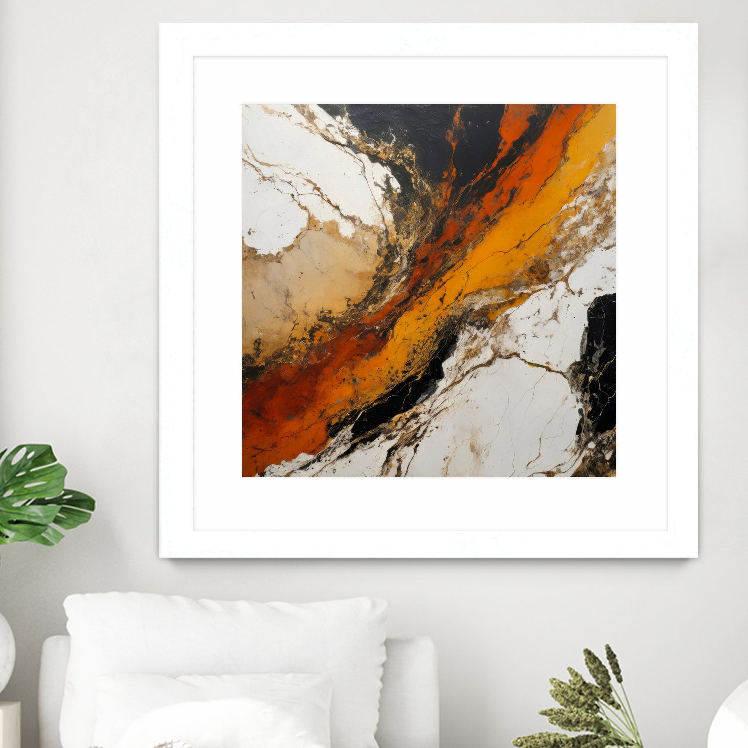 Fiery Marble Flow by Alpenglow Workshop on GIANT ART - abstract art abstract abstract art
