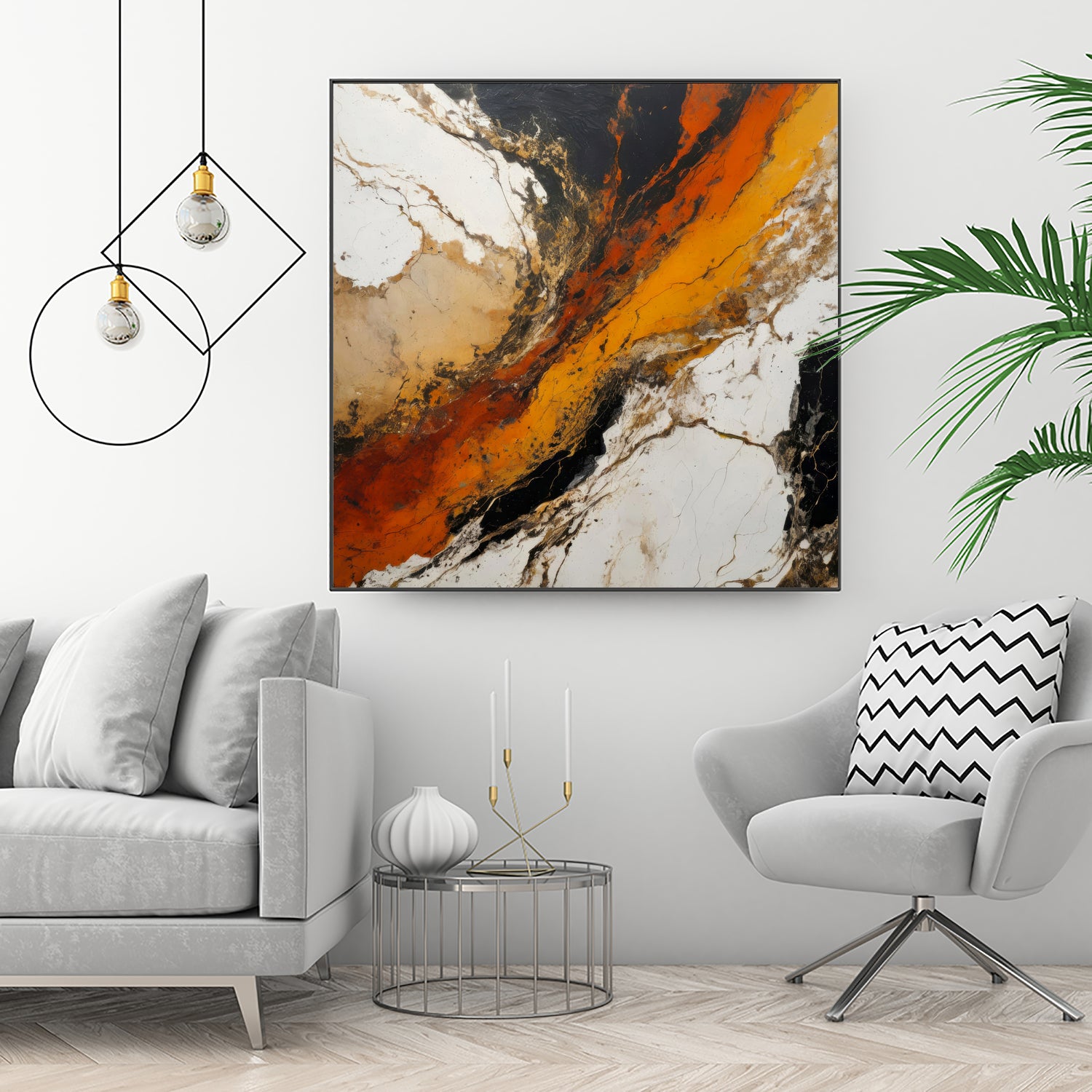 Fiery Marble Flow by Alpenglow Workshop on GIANT ART - abstract art abstract abstract art