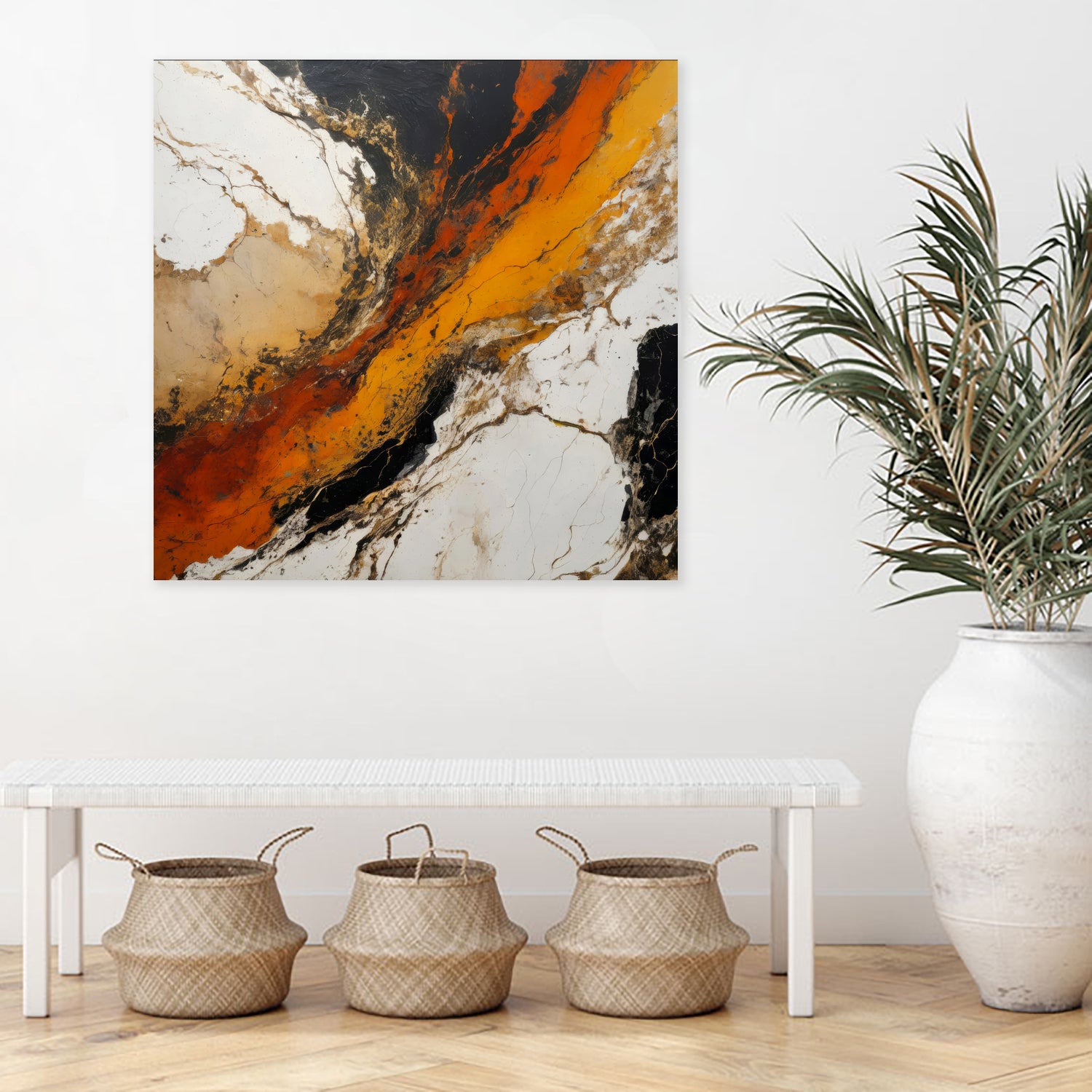 Fiery Marble Flow by Alpenglow Workshop on GIANT ART - abstract art abstract abstract art