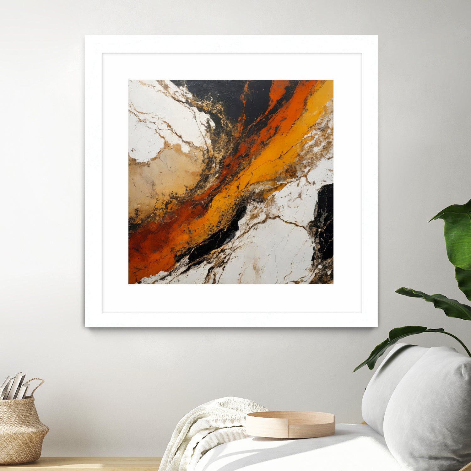 Fiery Marble Flow by Alpenglow Workshop on GIANT ART - abstract art abstract abstract art