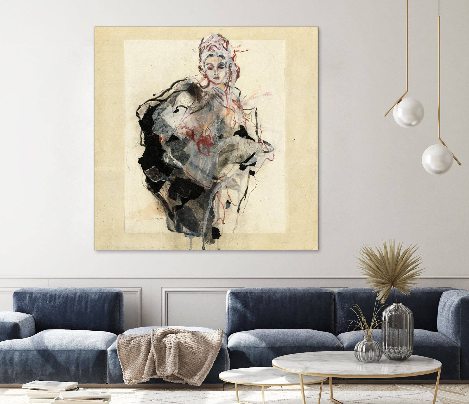 Dynamic Figure Captured by Ute Rathmann on GIANT ART - figurative sketch