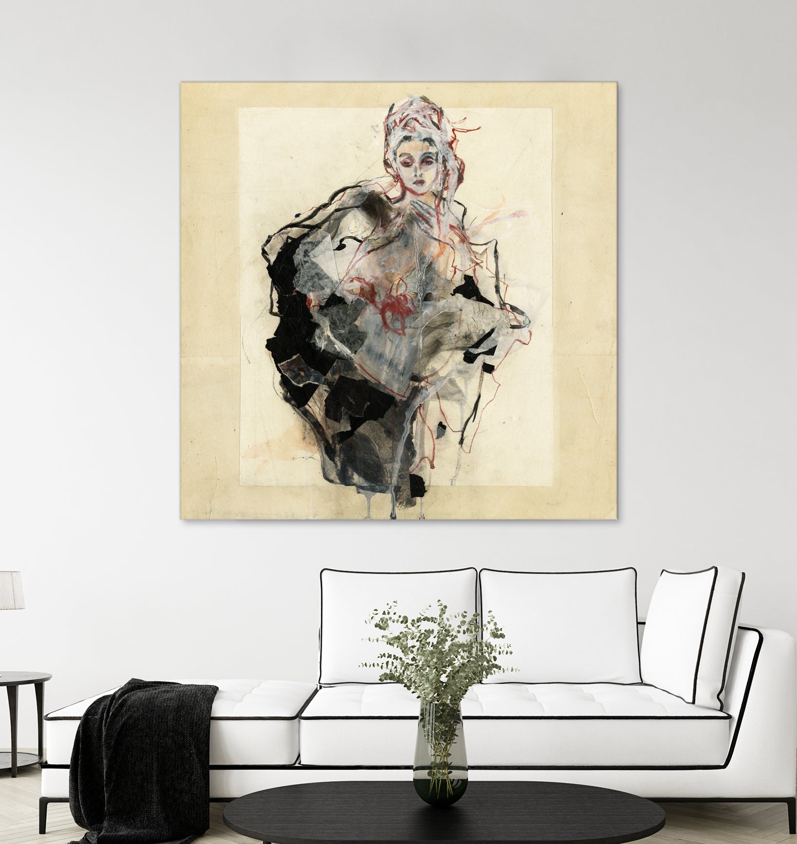 Dynamic Figure Captured by Ute Rathmann on GIANT ART - figurative sketch