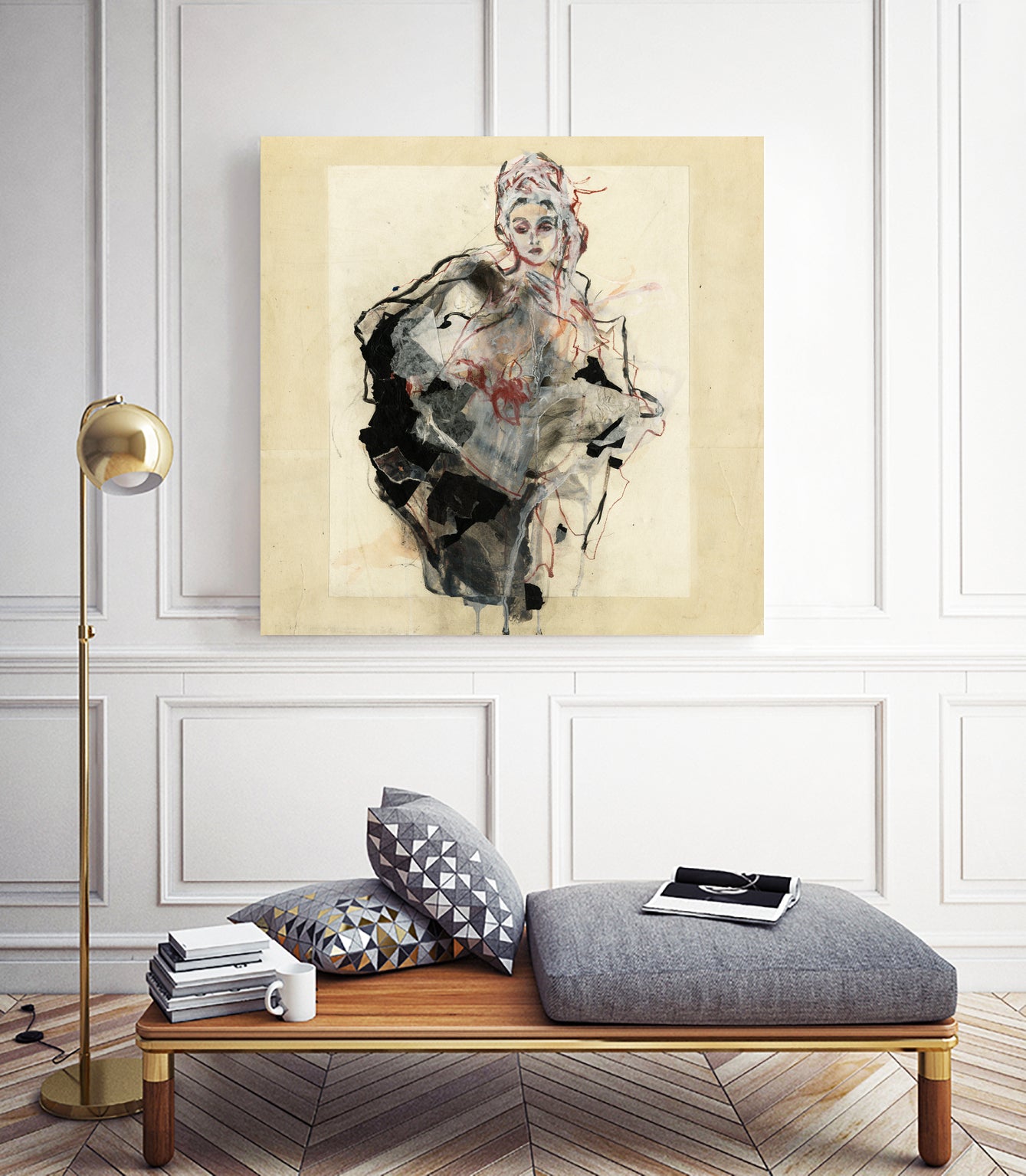 Dynamic Figure Captured by Ute Rathmann on GIANT ART - figurative sketch