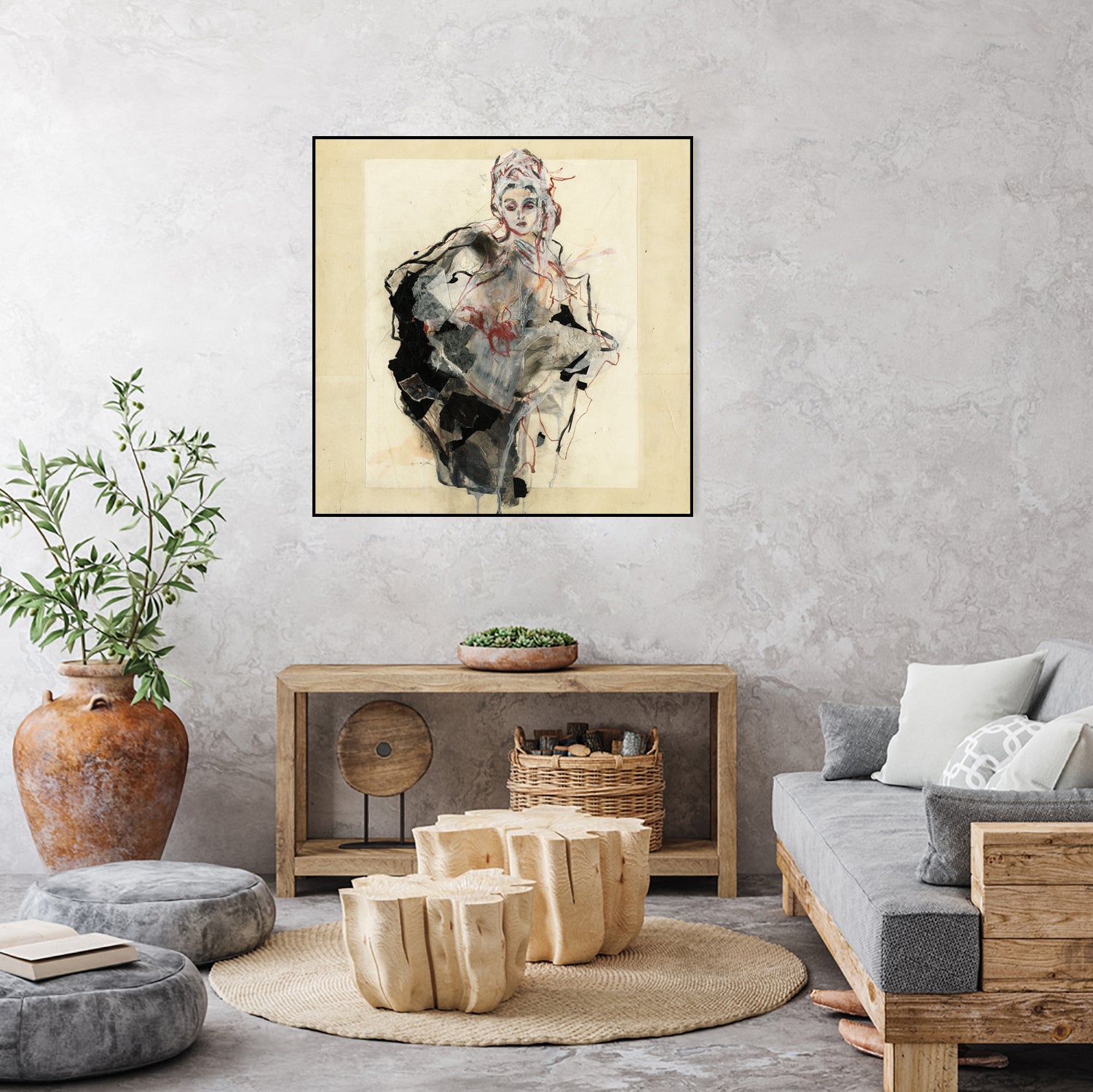 Dynamic Figure Captured by Ute Rathmann on GIANT ART - figurative sketch