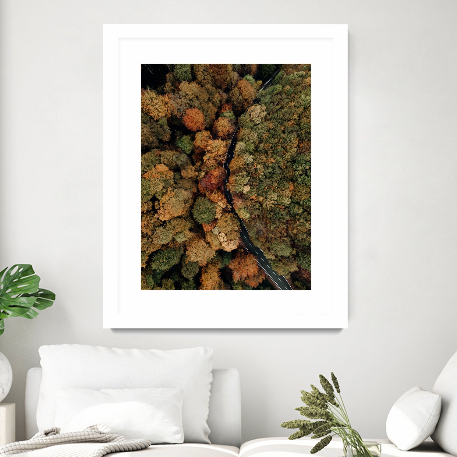 Autumn's Winding Path by Javier Pardina on GIANT ART - forest landscape forest