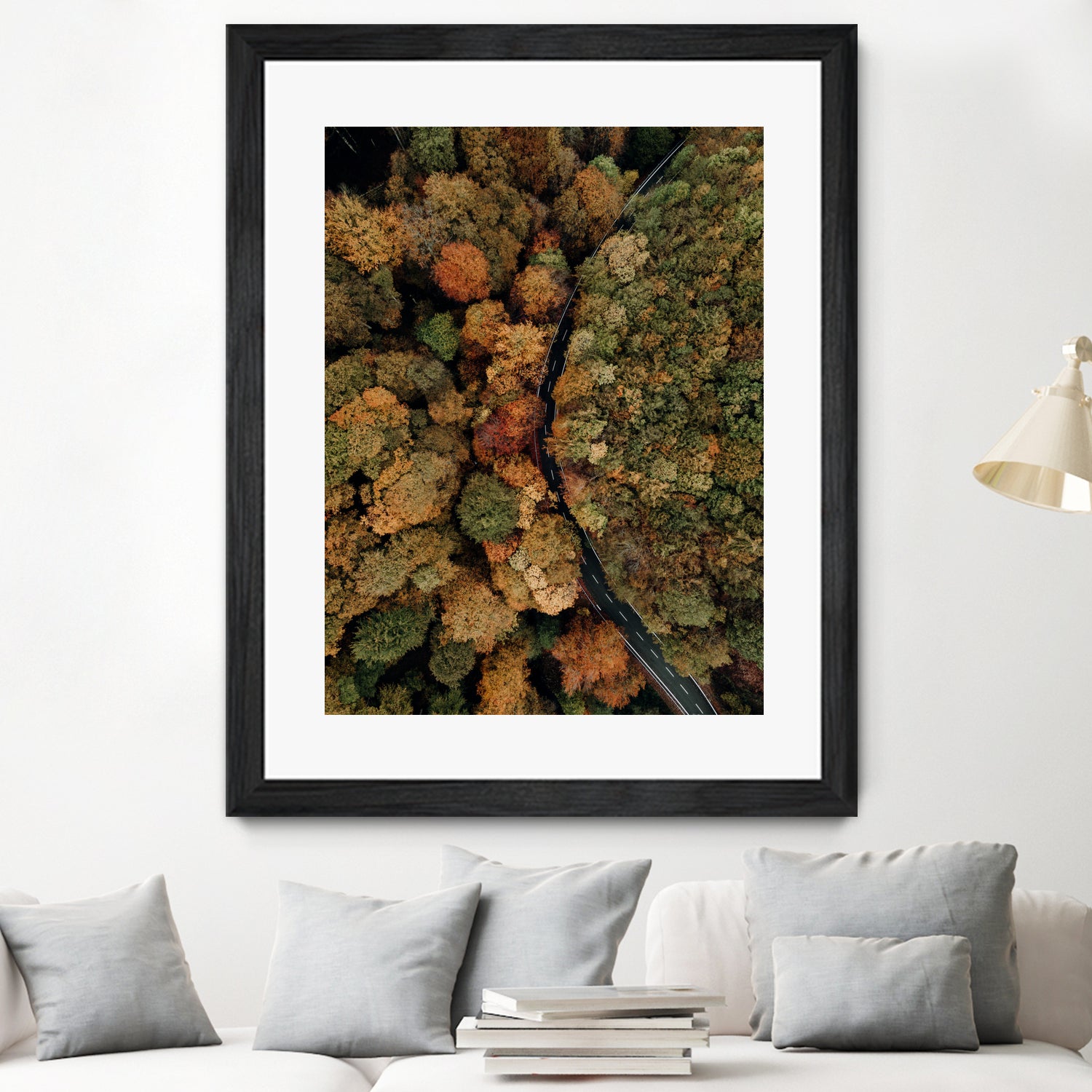 Autumn's Winding Path by Javier Pardina on GIANT ART - forest landscape forest
