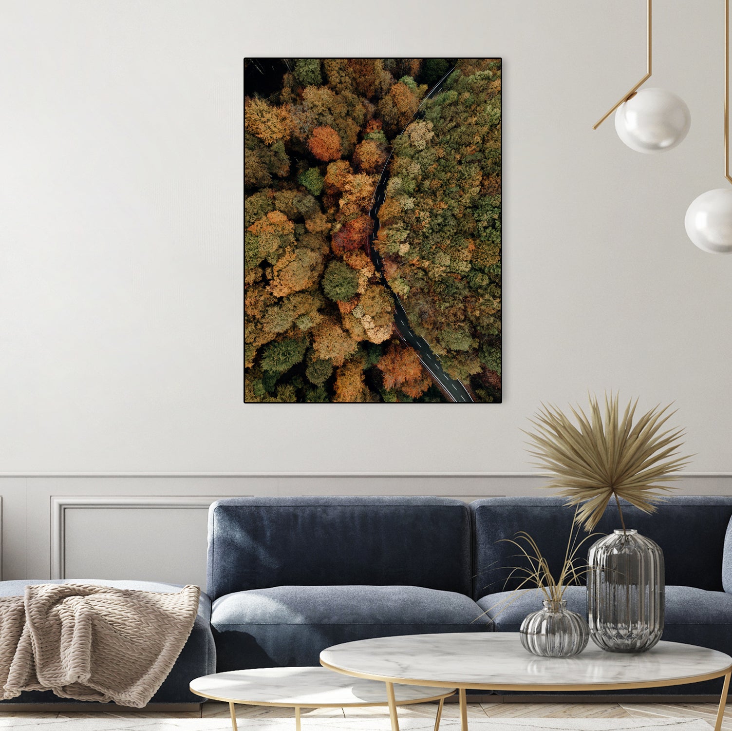 Autumn's Winding Path by Javier Pardina on GIANT ART - forest landscape forest