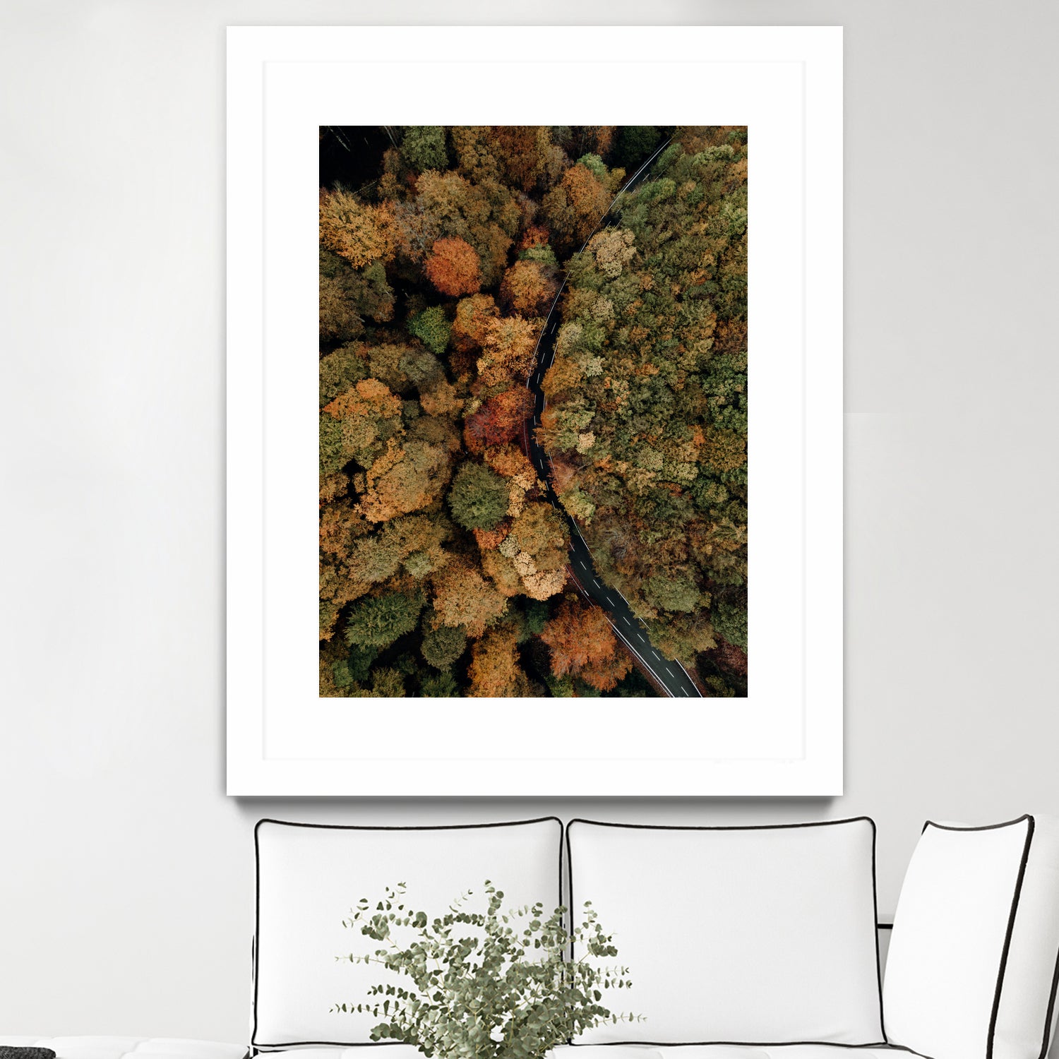 Autumn's Winding Path by Javier Pardina on GIANT ART - forest landscape forest