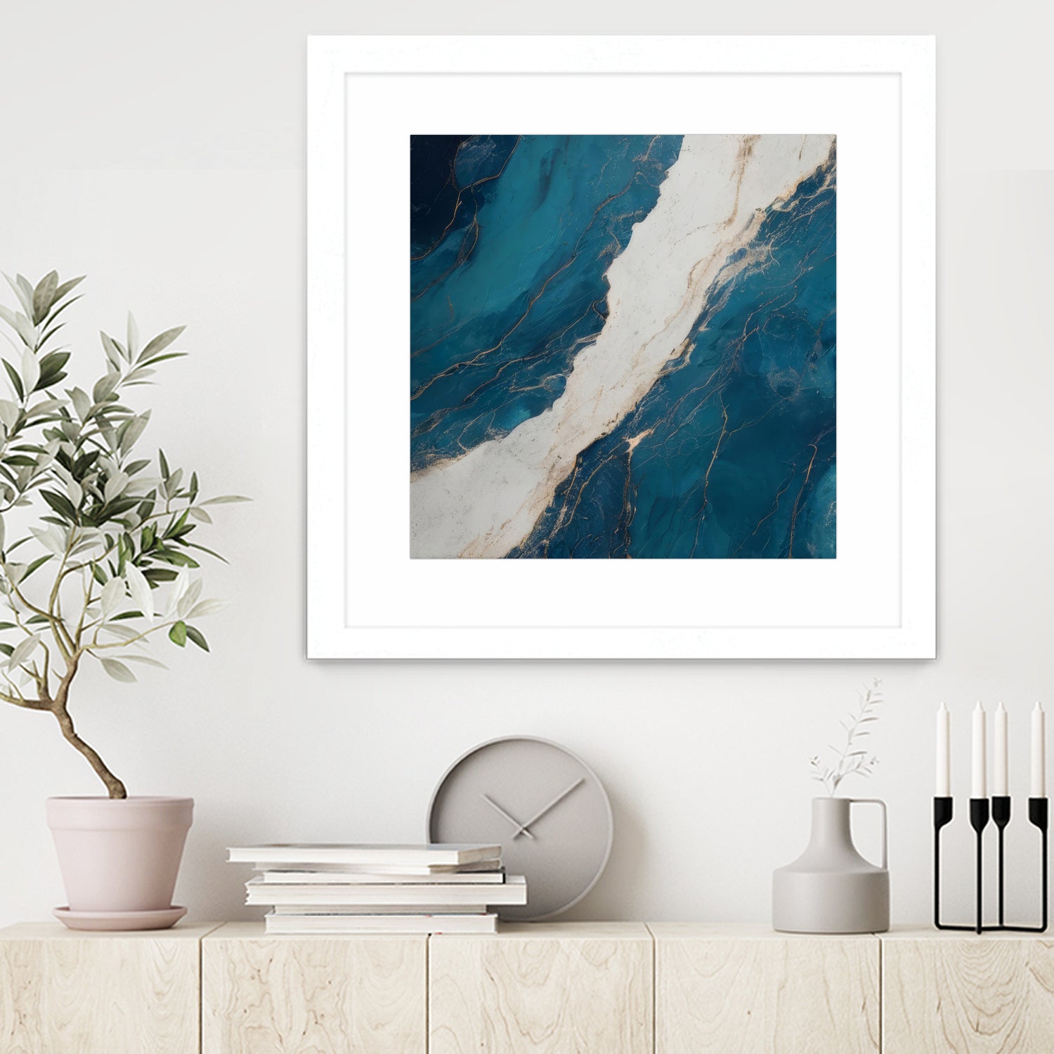 Marble Ocean Flow by Alpenglow Workshop on GIANT ART - abstract abstract art decor