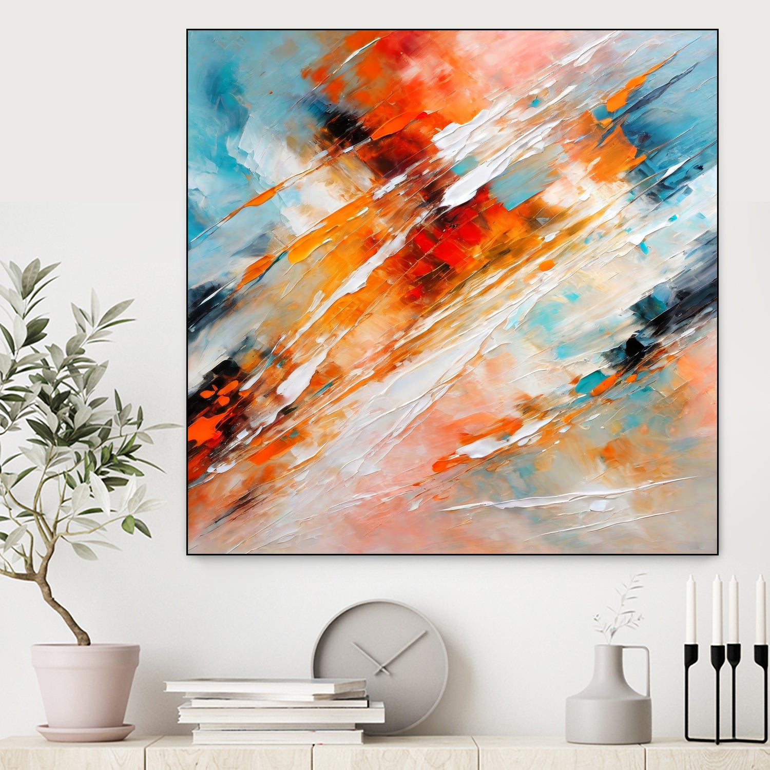 Impressionist Colorful Abstract by Alpenglow Workshop on GIANT ART - abstract abstract painting