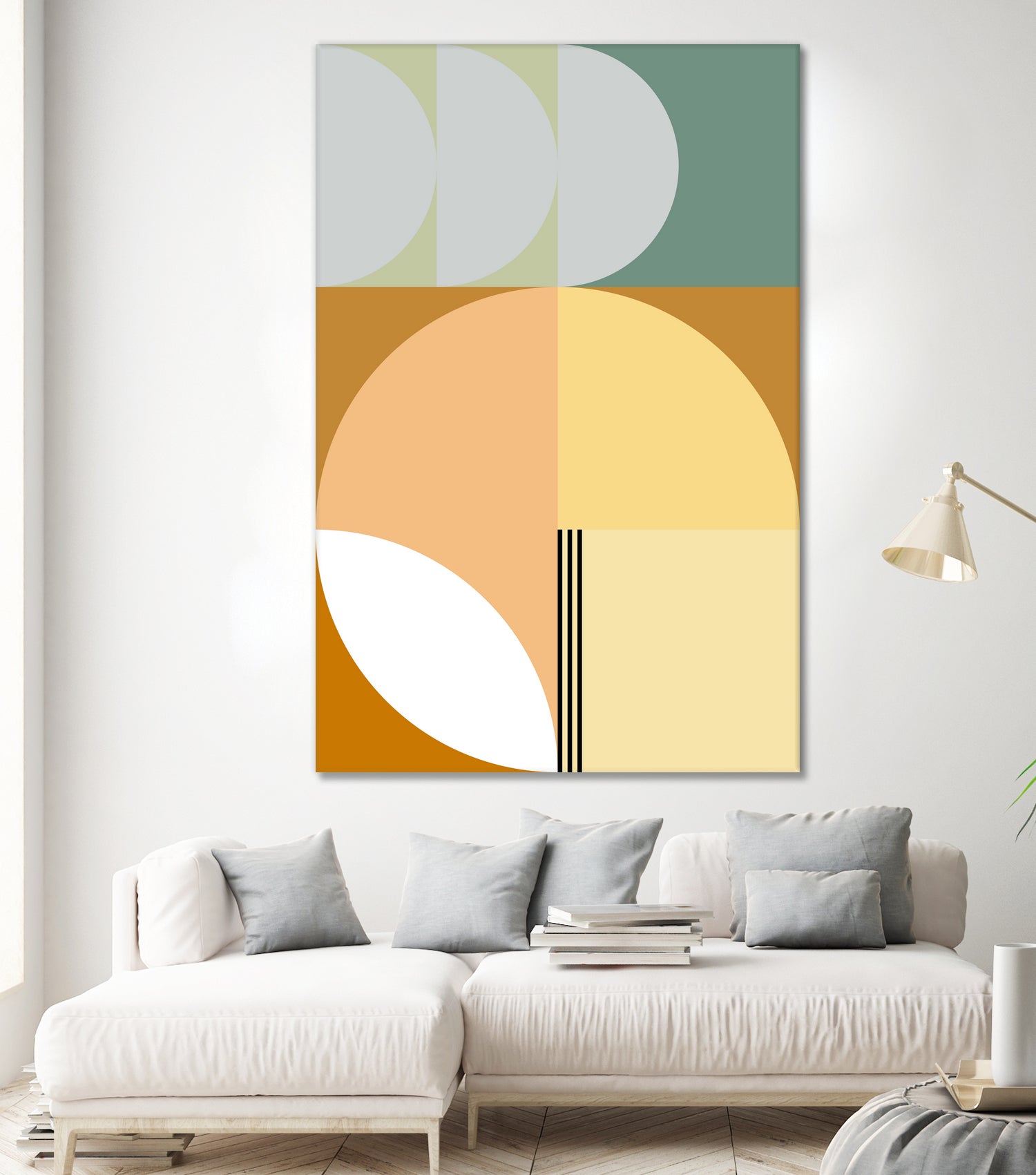 Mid Century Geometric Abstract 03 by Nilesh Kulkarni on GIANT ART - abstract abstract