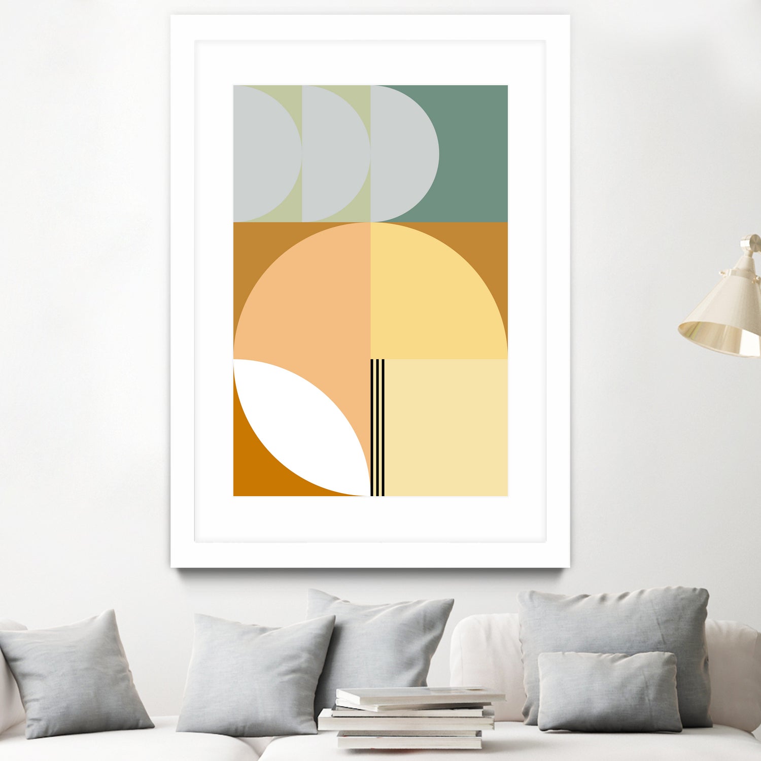 Mid Century Geometric Abstract 03 by Nilesh Kulkarni on GIANT ART - abstract abstract