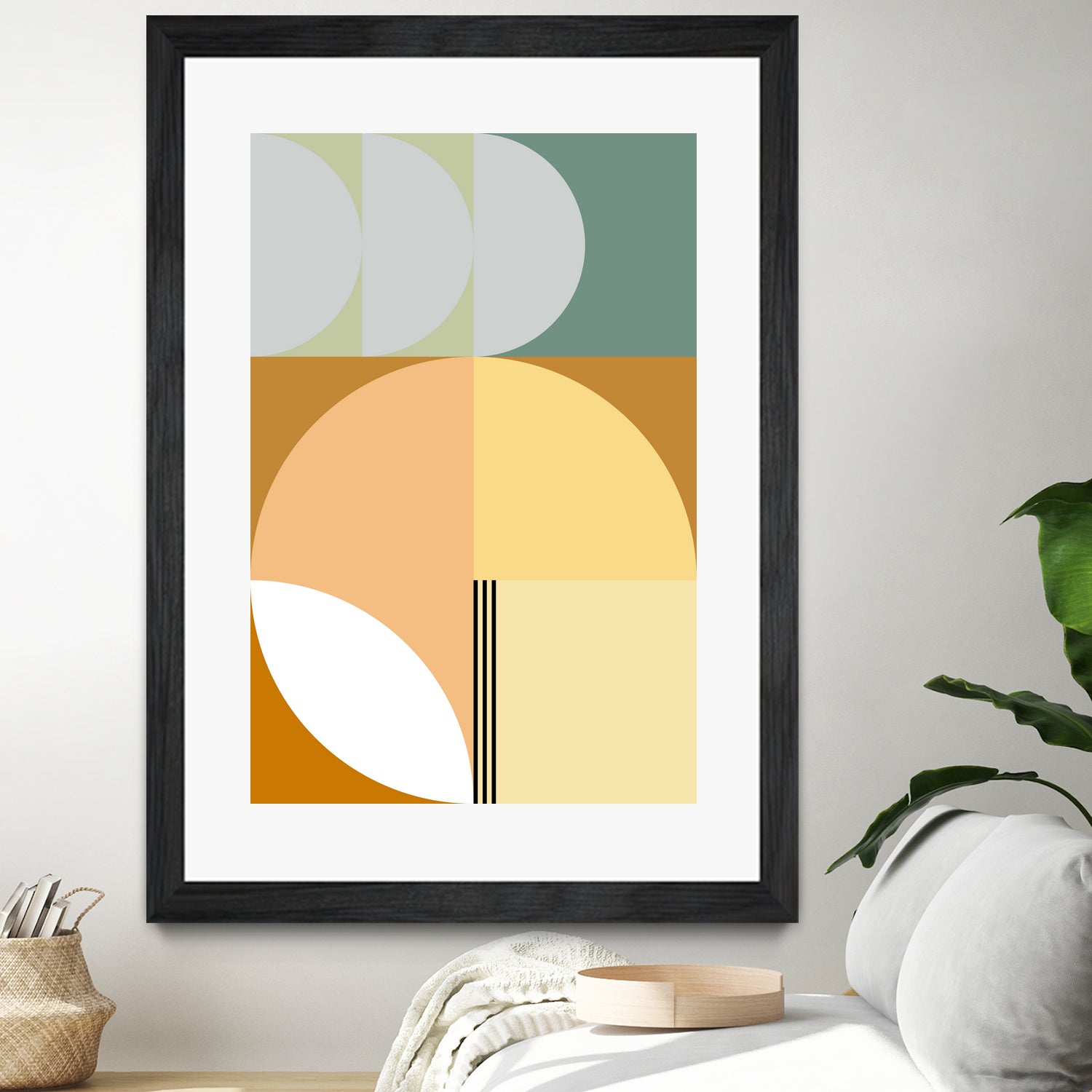 Mid Century Geometric Abstract 03 by Nilesh Kulkarni on GIANT ART - abstract abstract