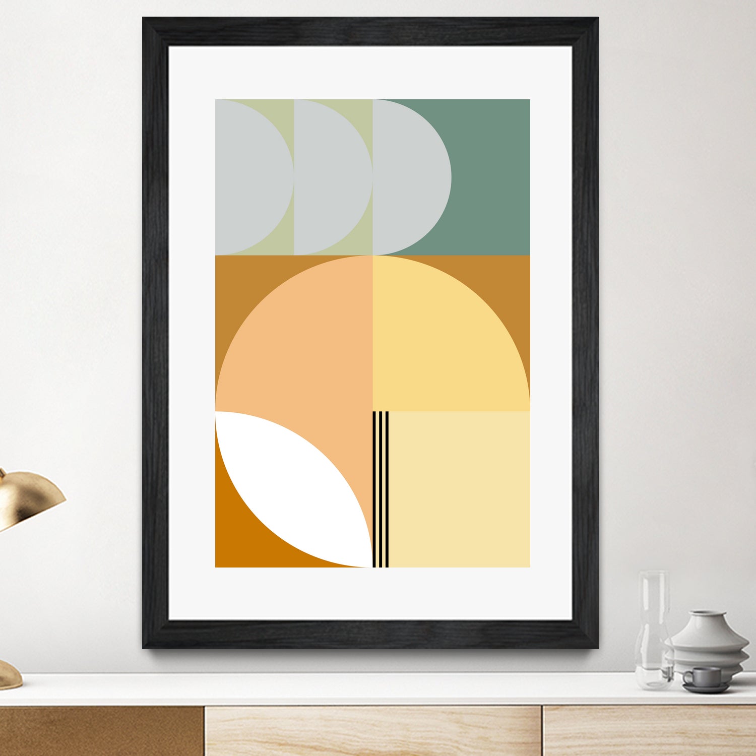 Mid Century Geometric Abstract 03 by Nilesh Kulkarni on GIANT ART - abstract abstract