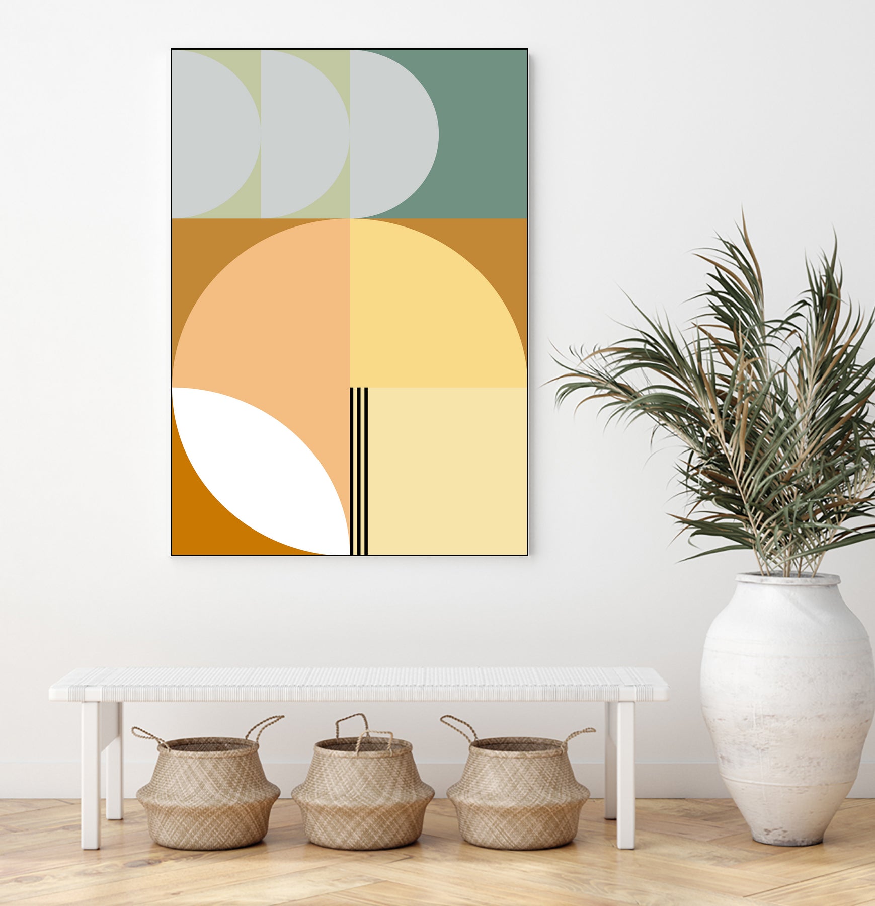 Mid Century Geometric Abstract 03 by Nilesh Kulkarni on GIANT ART - abstract abstract