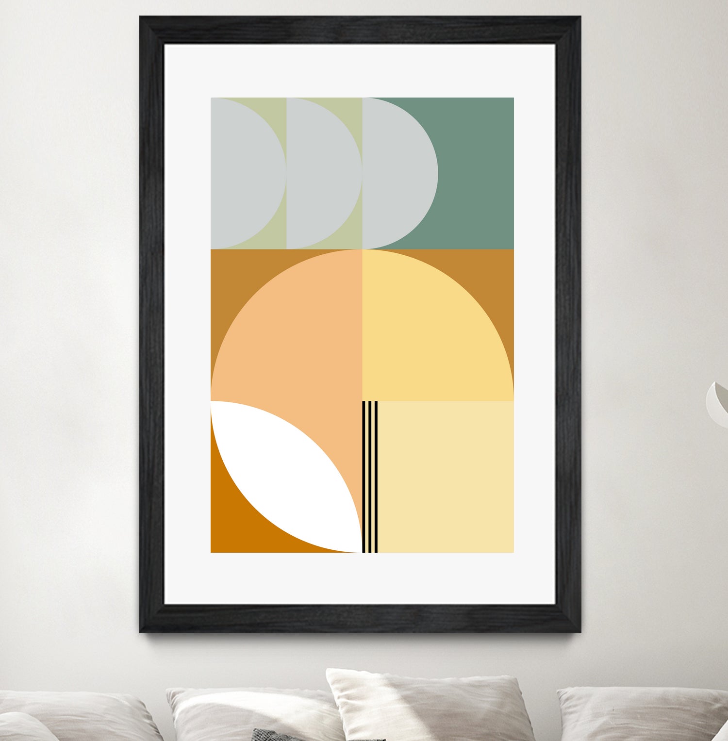 Mid Century Geometric Abstract 03 by Nilesh Kulkarni on GIANT ART - abstract abstract