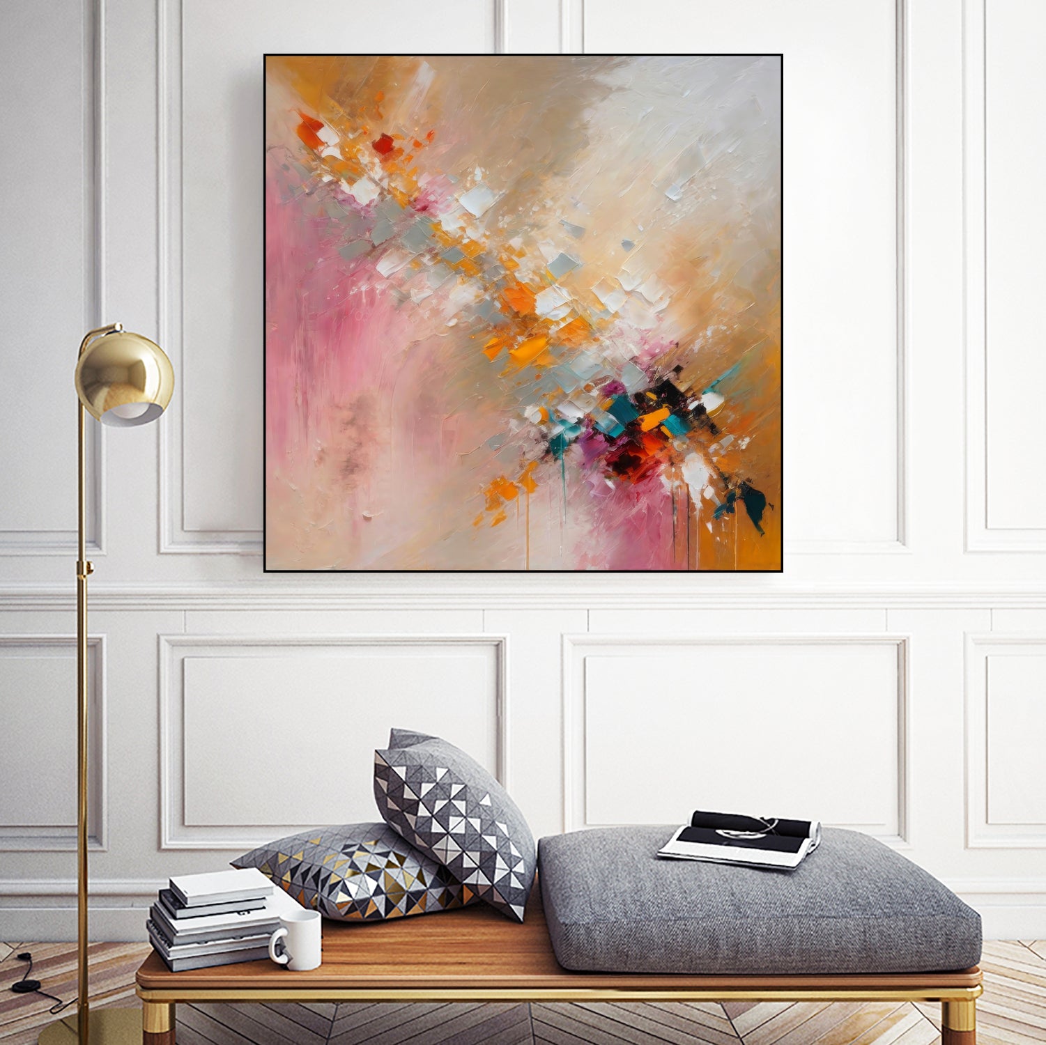 Colorful Cascade by Alpenglow Workshop on GIANT ART - abstract abstract art