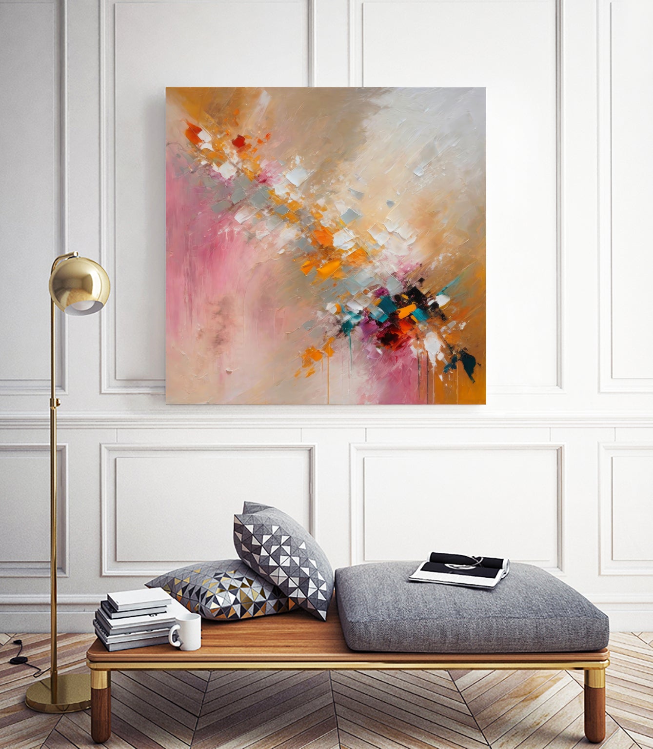 Colorful Cascade by Alpenglow Workshop on GIANT ART - abstract abstract art