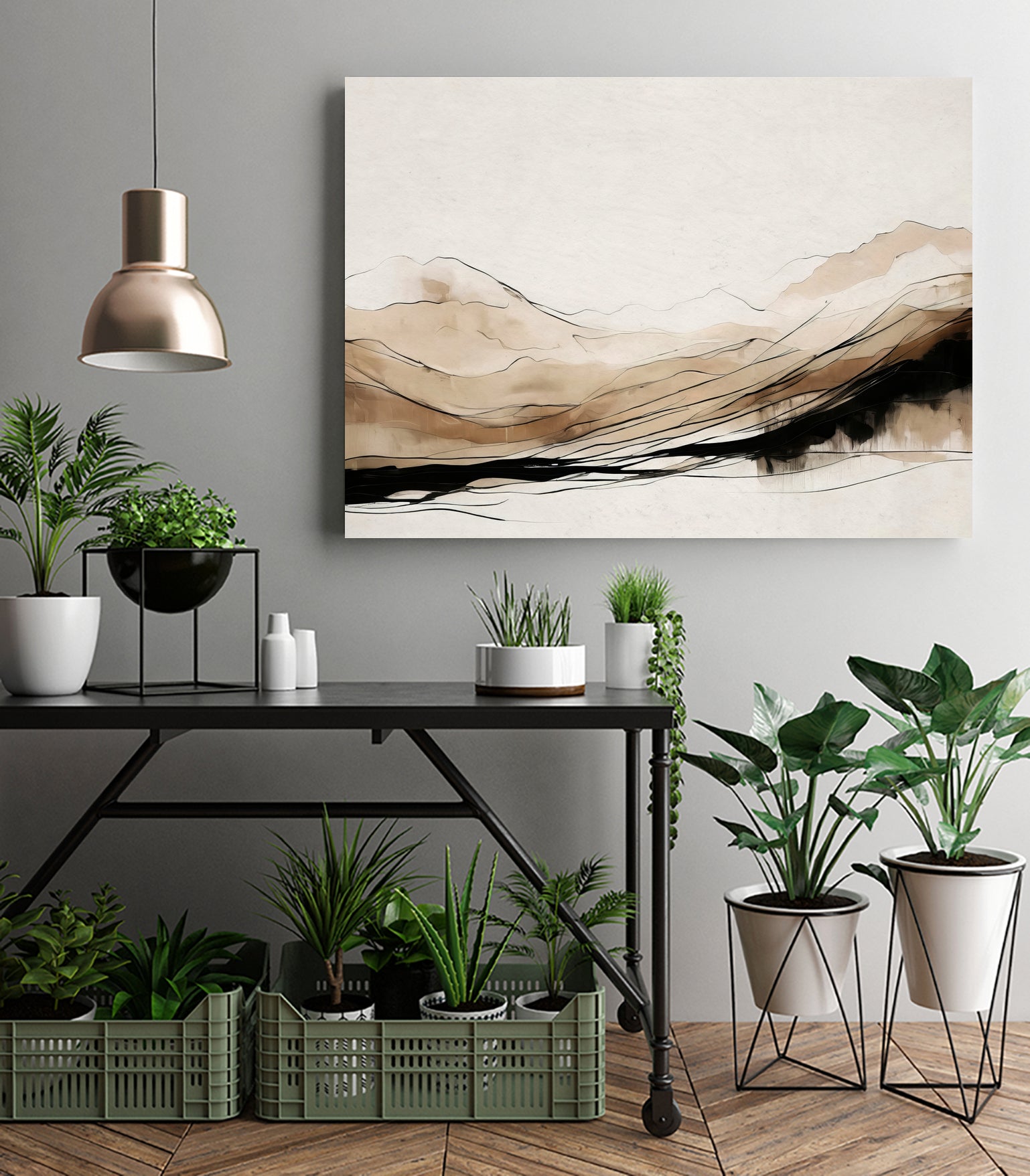 Abstract Hillside Horizon by Alpenglow Workshop on GIANT ART - abstract abstract abstract