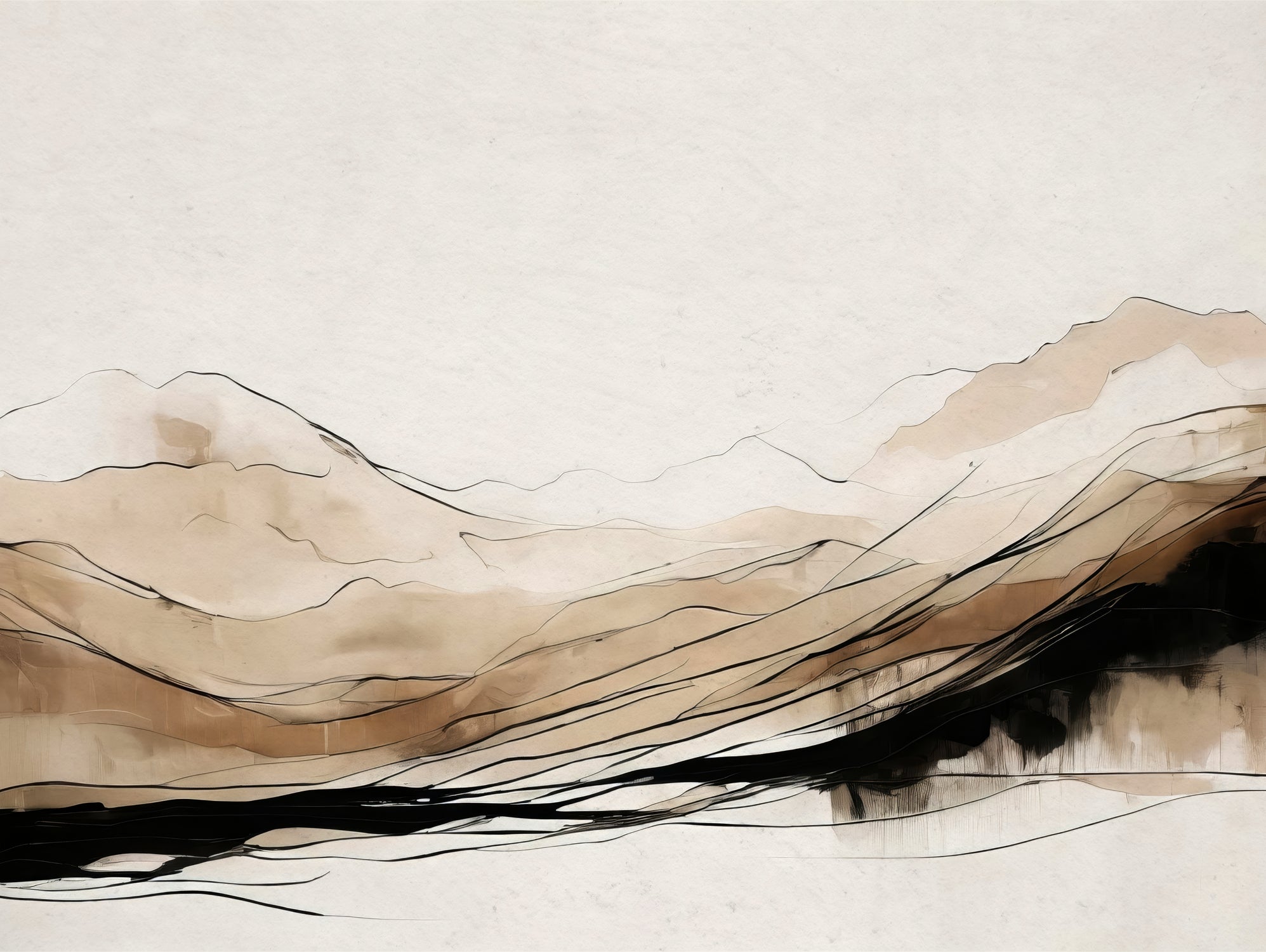 Abstract Hillside Horizon by Alpenglow Workshop on GIANT ART - abstract abstract abstract