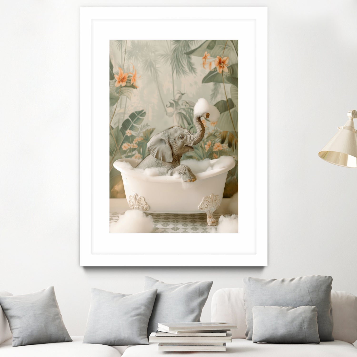 Elephant Bubble Bliss by Niky Rahner on GIANT ART - animals rahner