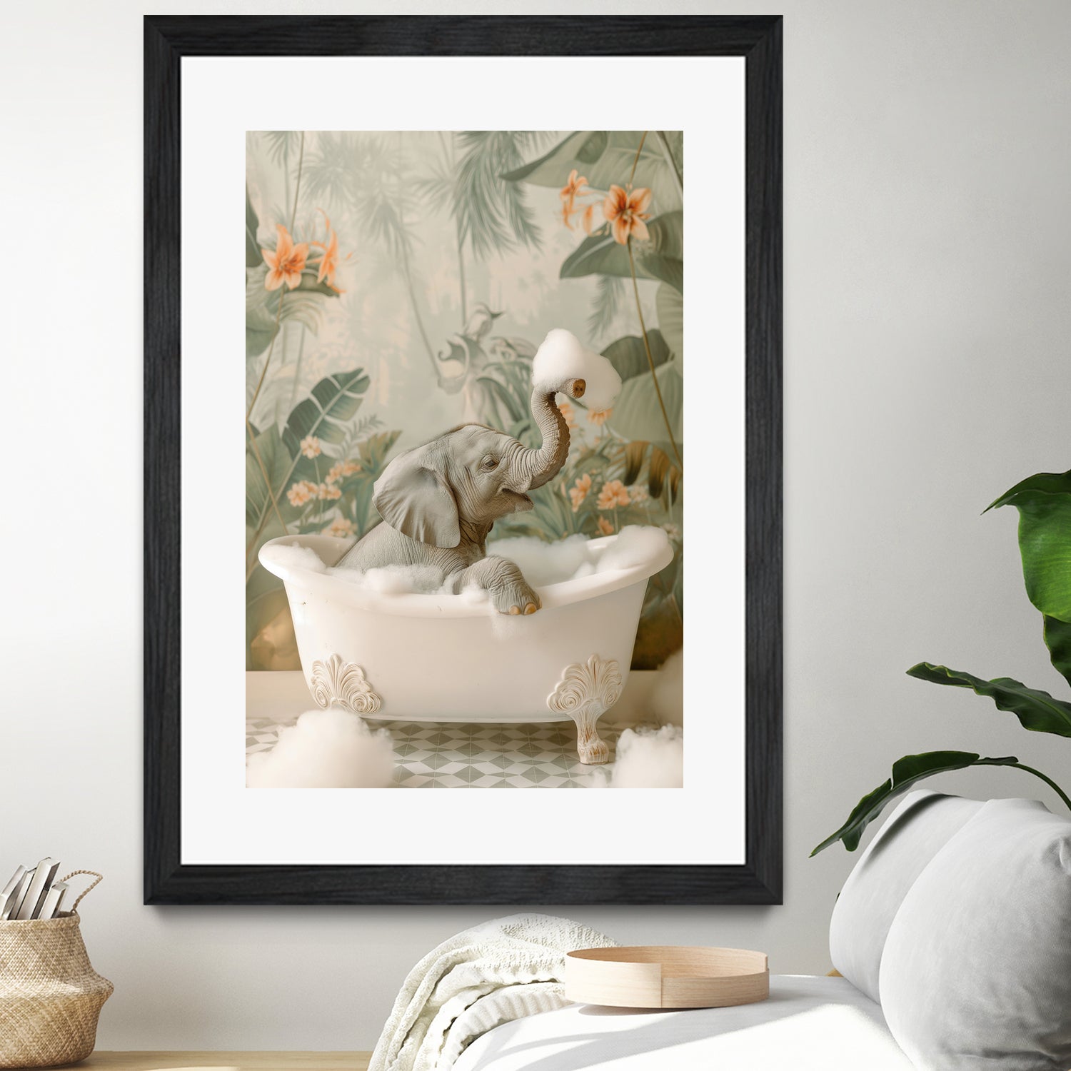 Elephant Bubble Bliss by Niky Rahner on GIANT ART - animals rahner