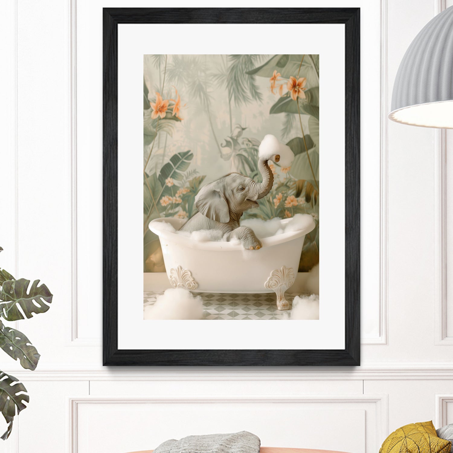 Elephant Bubble Bliss by Niky Rahner on GIANT ART - animals rahner