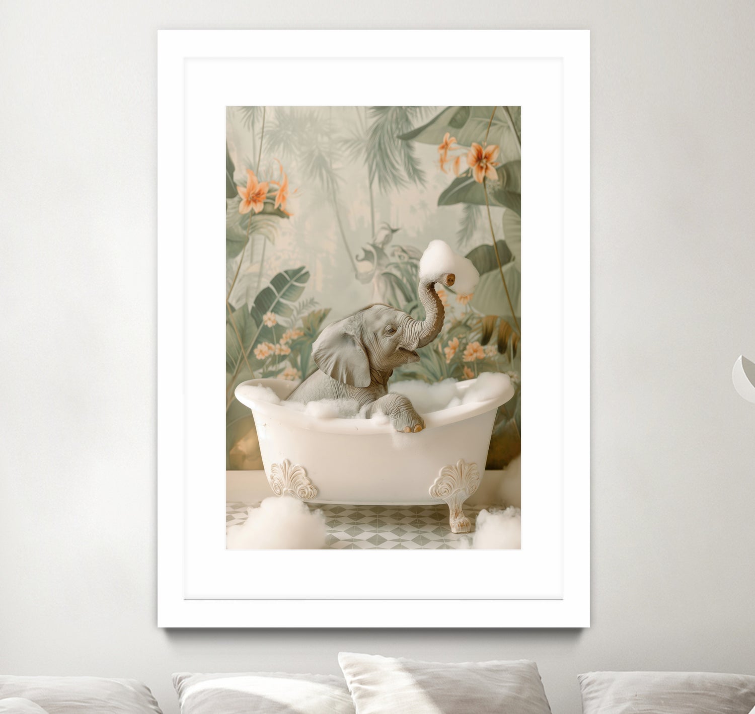 Elephant Bubble Bliss by Niky Rahner on GIANT ART - animals rahner