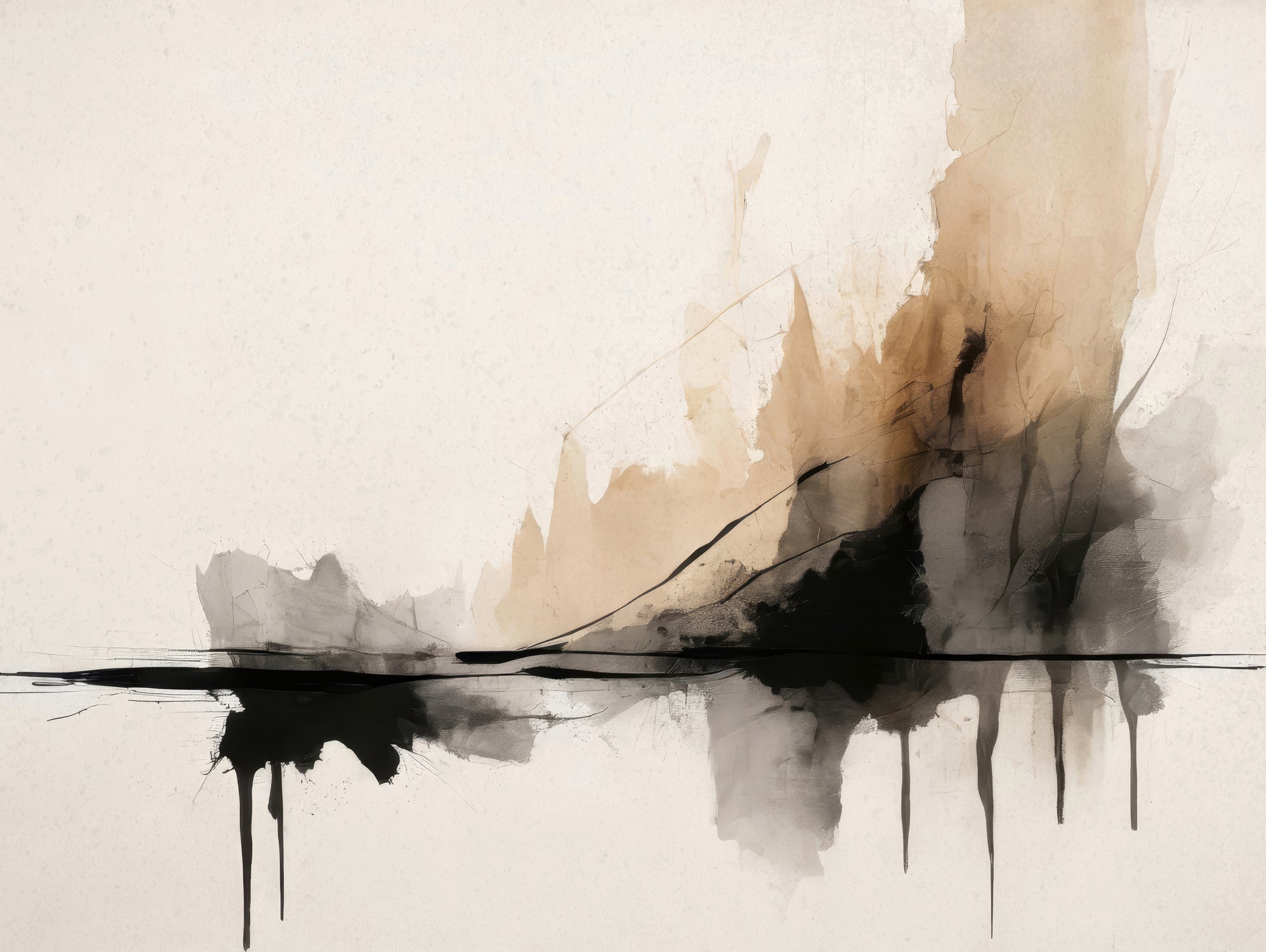 Essence of Line and Shadow by Alpenglow Workshop on GIANT ART - abstract wall art abstract abstract wall art