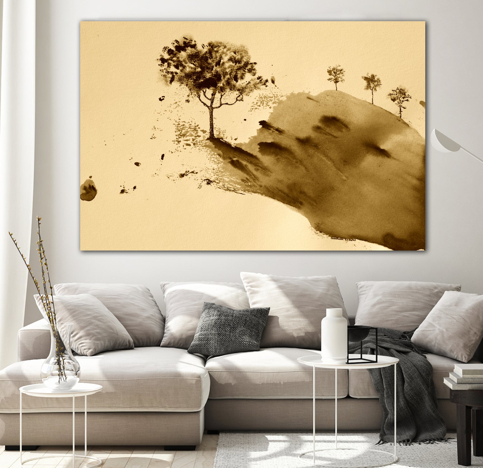 Whispering Hillside by Santhosh ch on GIANT ART - 19917 illustration