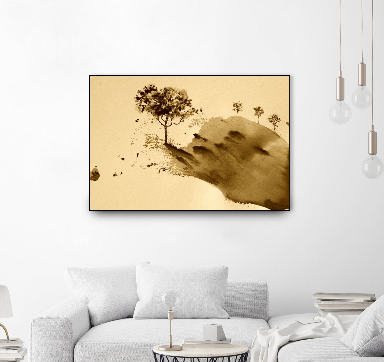 Whispering Hillside by Santhosh ch on GIANT ART - 19917 illustration