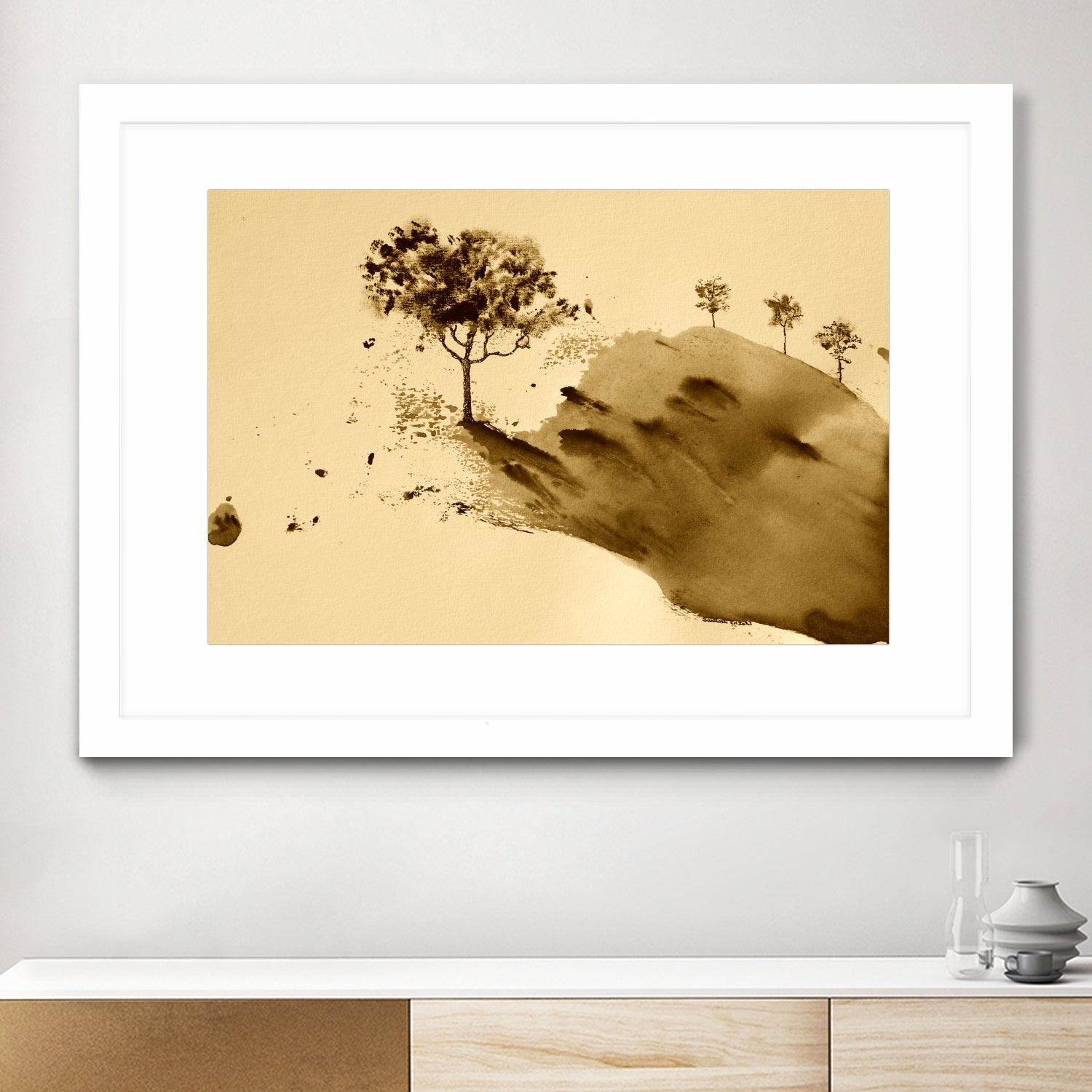 Whispering Hillside by Santhosh ch on GIANT ART - 19917 illustration