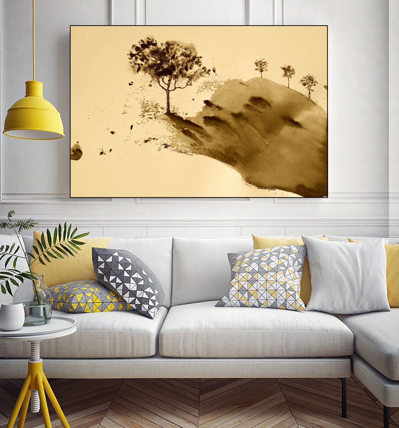 Whispering Hillside by Santhosh ch on GIANT ART - 19917 illustration