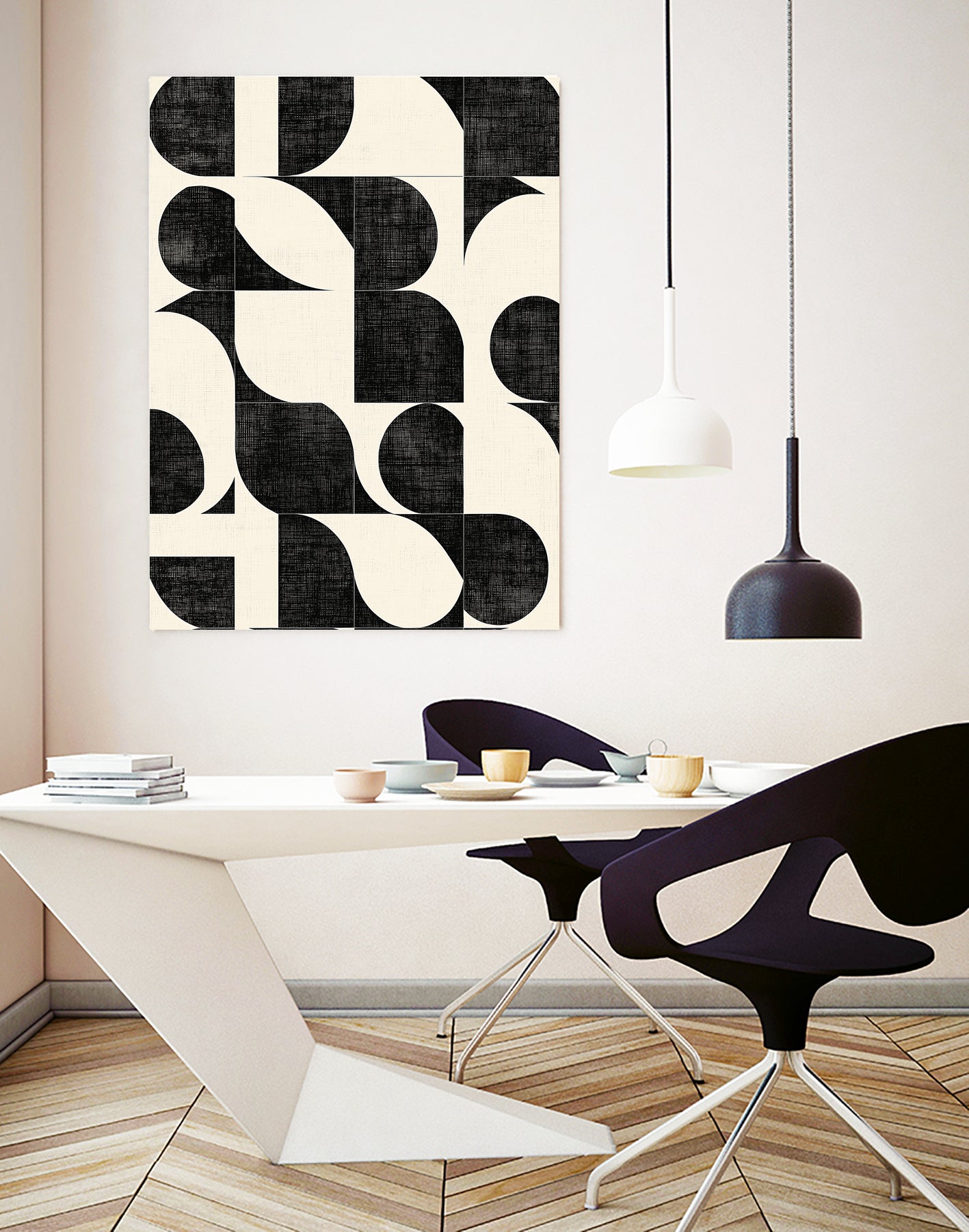 Geometric Black and White Patterns by Layla Oz on GIANT ART - 2972 illustration