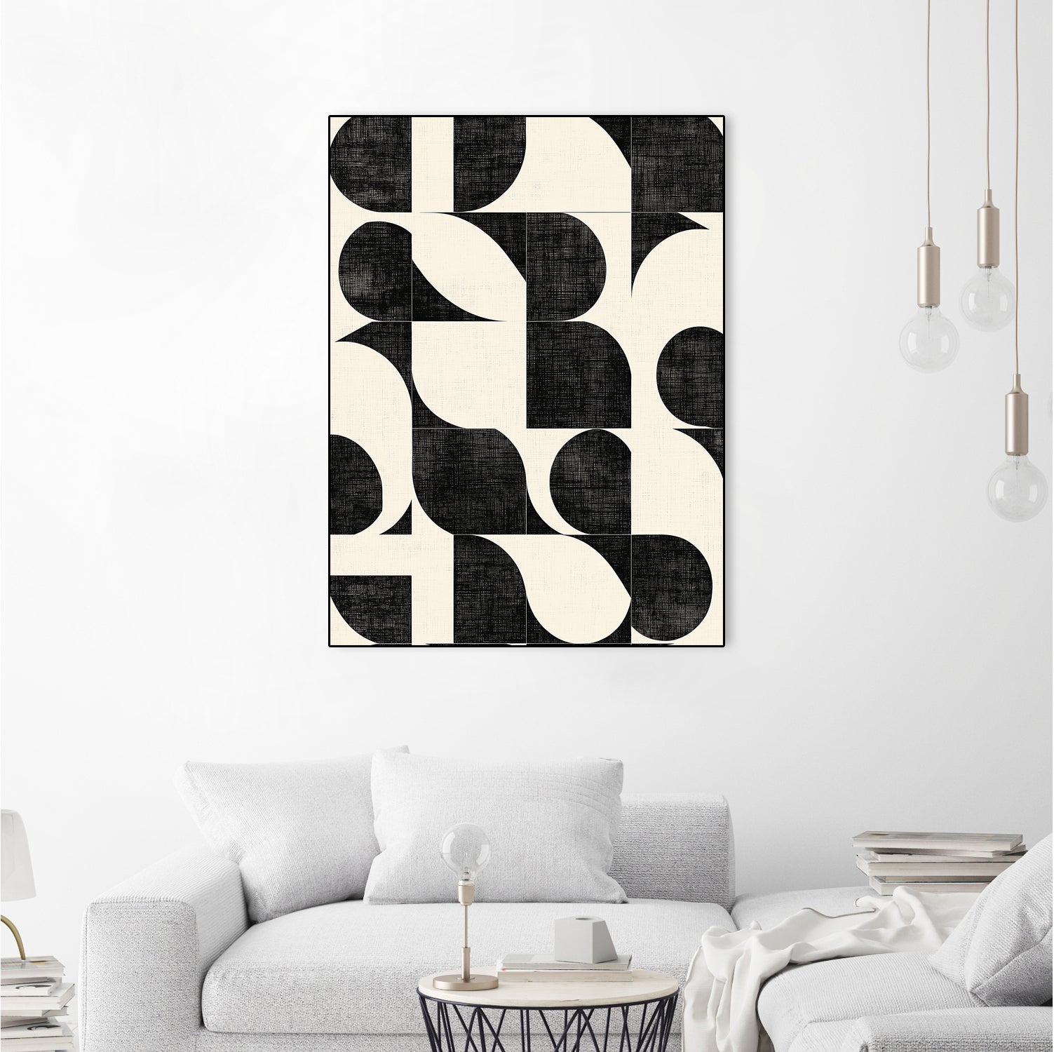 Geometric Black and White Patterns by Layla Oz on GIANT ART - 2972 illustration