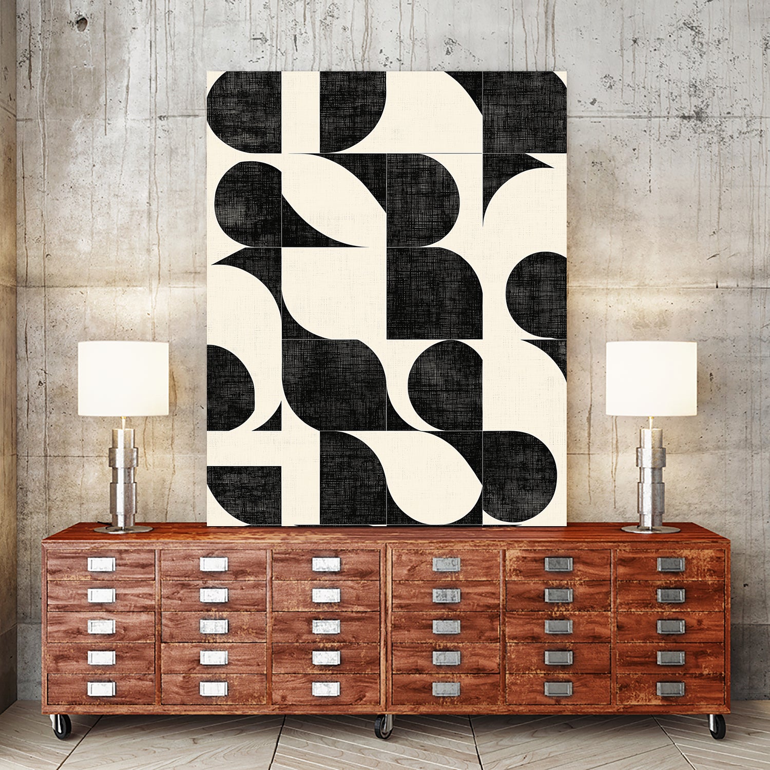Geometric Black and White Patterns by Layla Oz on GIANT ART - 2972 illustration