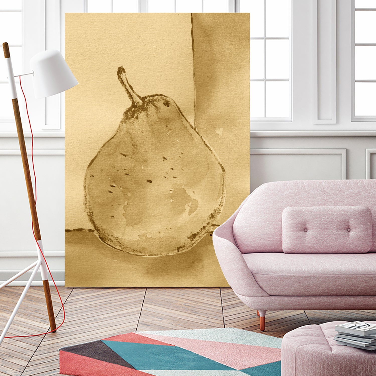 Golden Pear Shimmer by Santhosh ch on GIANT ART - 12763 illustration