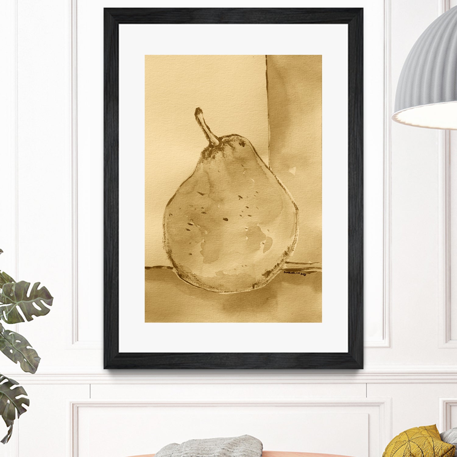 Golden Pear Shimmer by Santhosh ch on GIANT ART - 12763 illustration