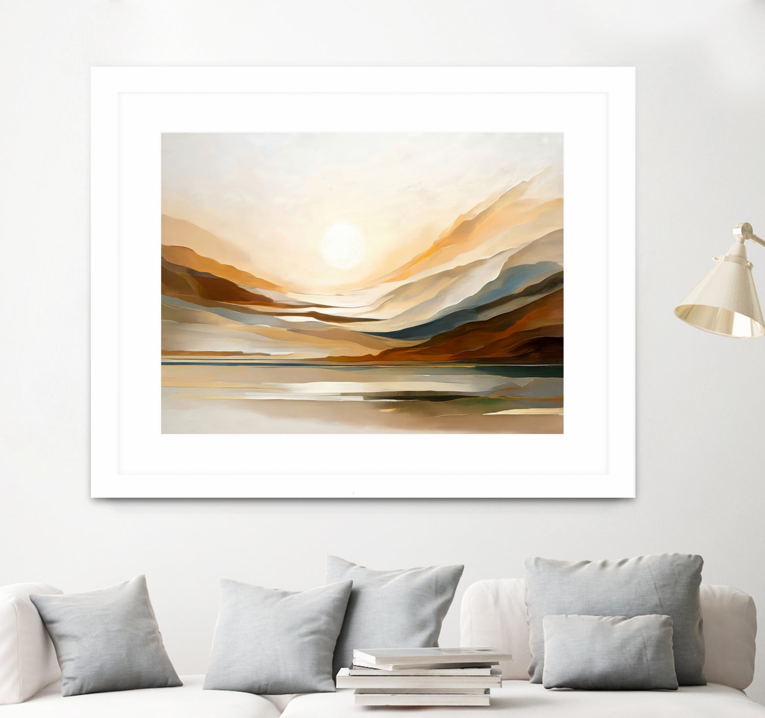 Sunset Through Misty Peaks by Alpenglow Workshop on GIANT ART - abstract abstract landscape