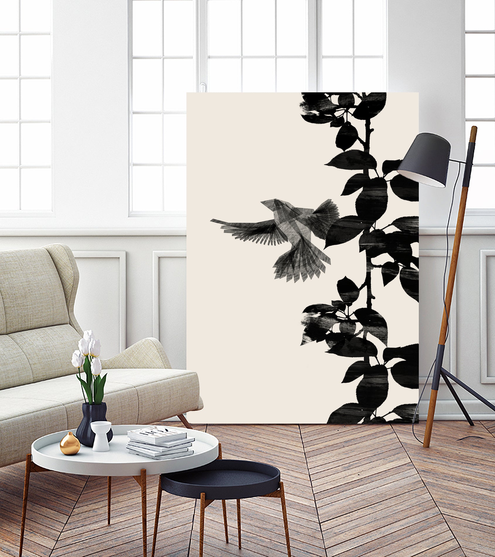 Bird Botanical a 20x30 by Danushka Abeygoda on GIANT ART -