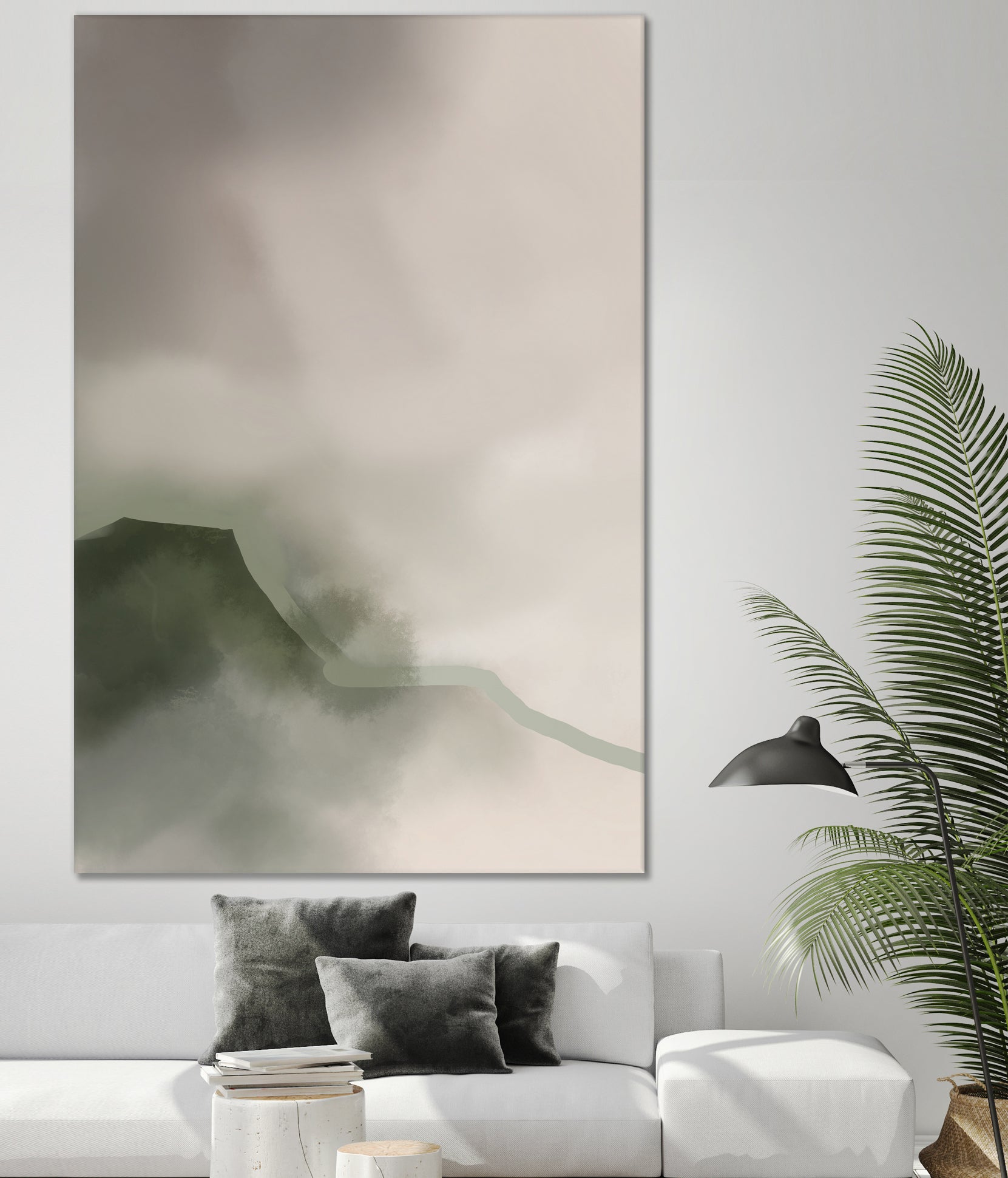 Misty Mountain Veil by Nilesh Kulkarni on GIANT ART - 6000 illustration