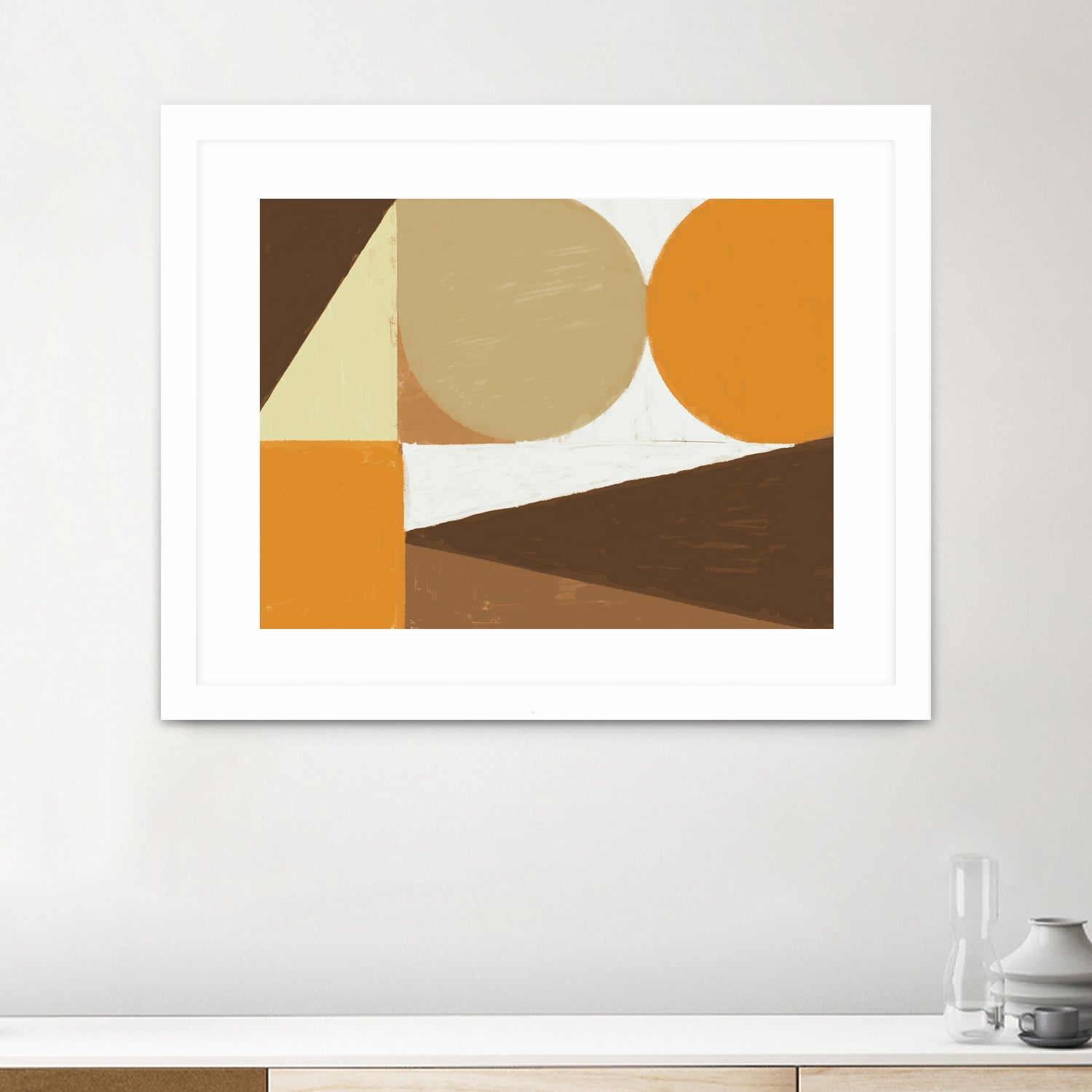 Earthy Tones Geometrics by Nilesh Kulkarni on GIANT ART - 2550 illustration