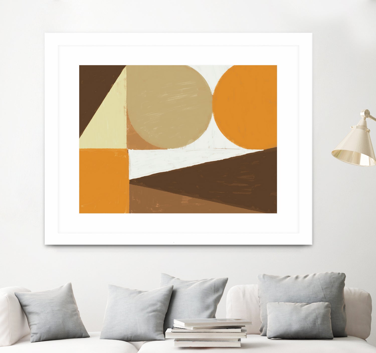 Earthy Tones Geometrics by Nilesh Kulkarni on GIANT ART - 2550 illustration